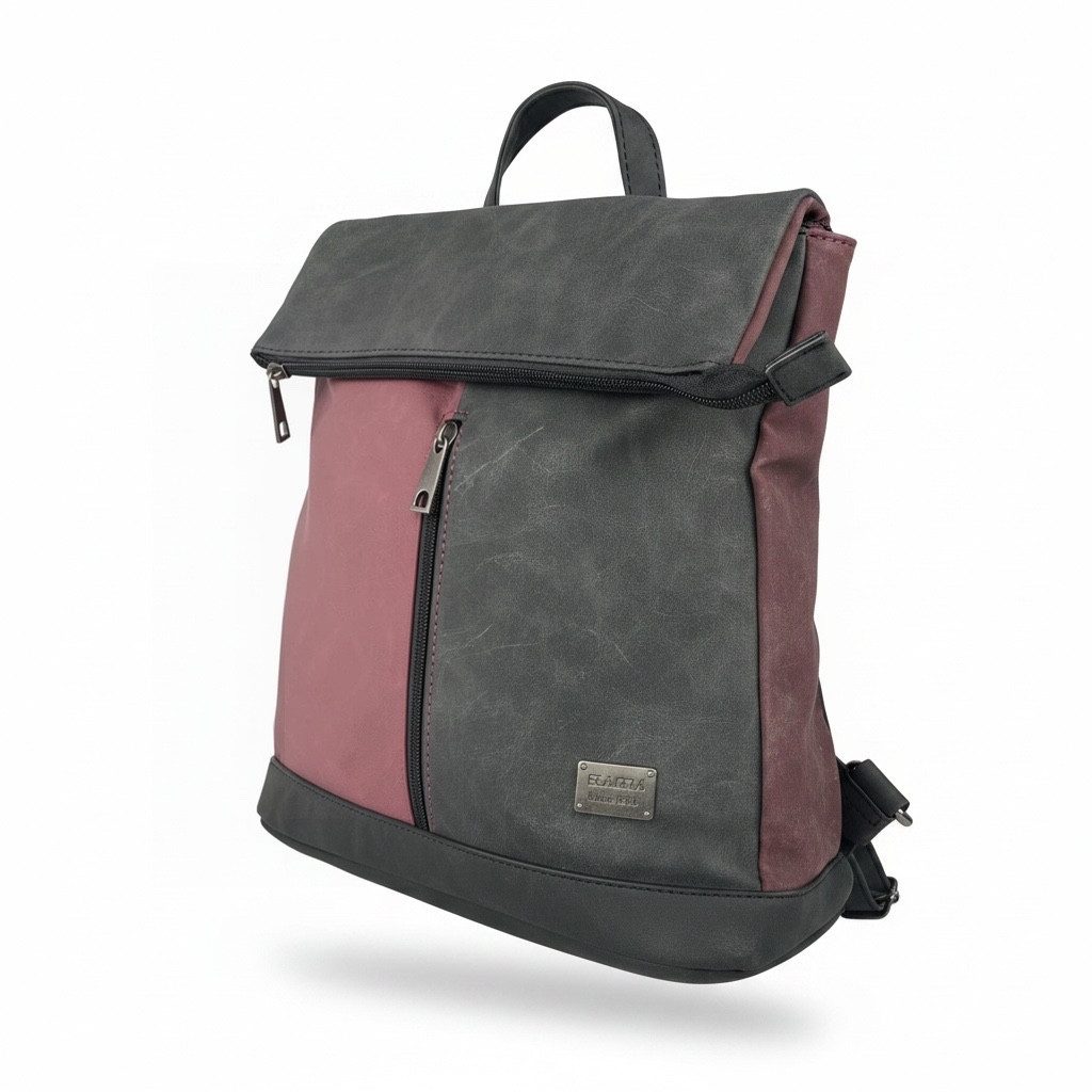 Taschen4life Rucksack 2in1 Rucksack & Umhängetasche in Einem D5623, Damen Rucksacktasche, Fächer, schnell umbaubar, Multifunktionsrucksack
