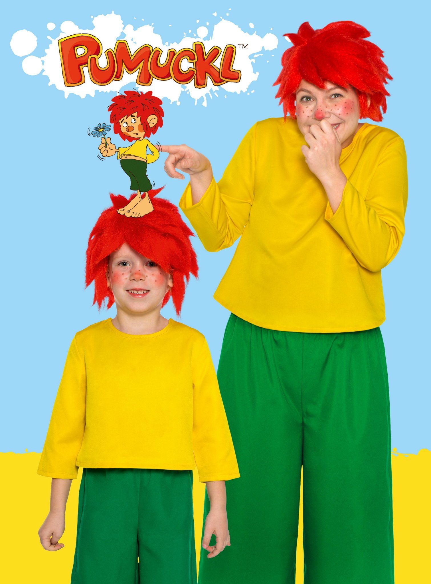 Maskworld Kostüm-Perücke Pumuckl Kinderperücke - Kostümperücke für Fasching, Originalperücke für Kinder zu 'Meister Eder und sein Pumuckl'