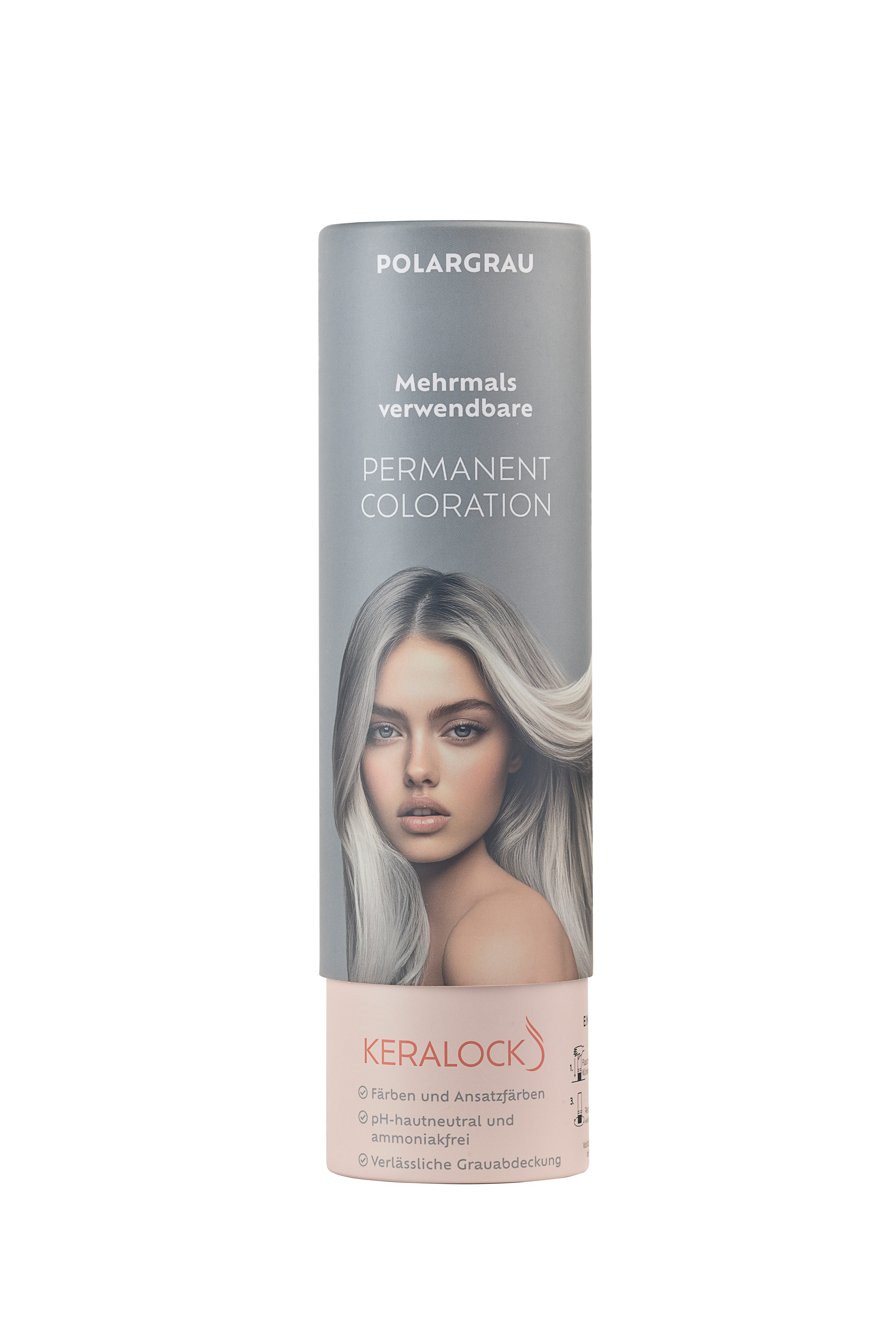 Keralock Haarfarbe Mehrmals Verwendbare Haarfarbe - Ammoniakfrei und pH-hautneutral
