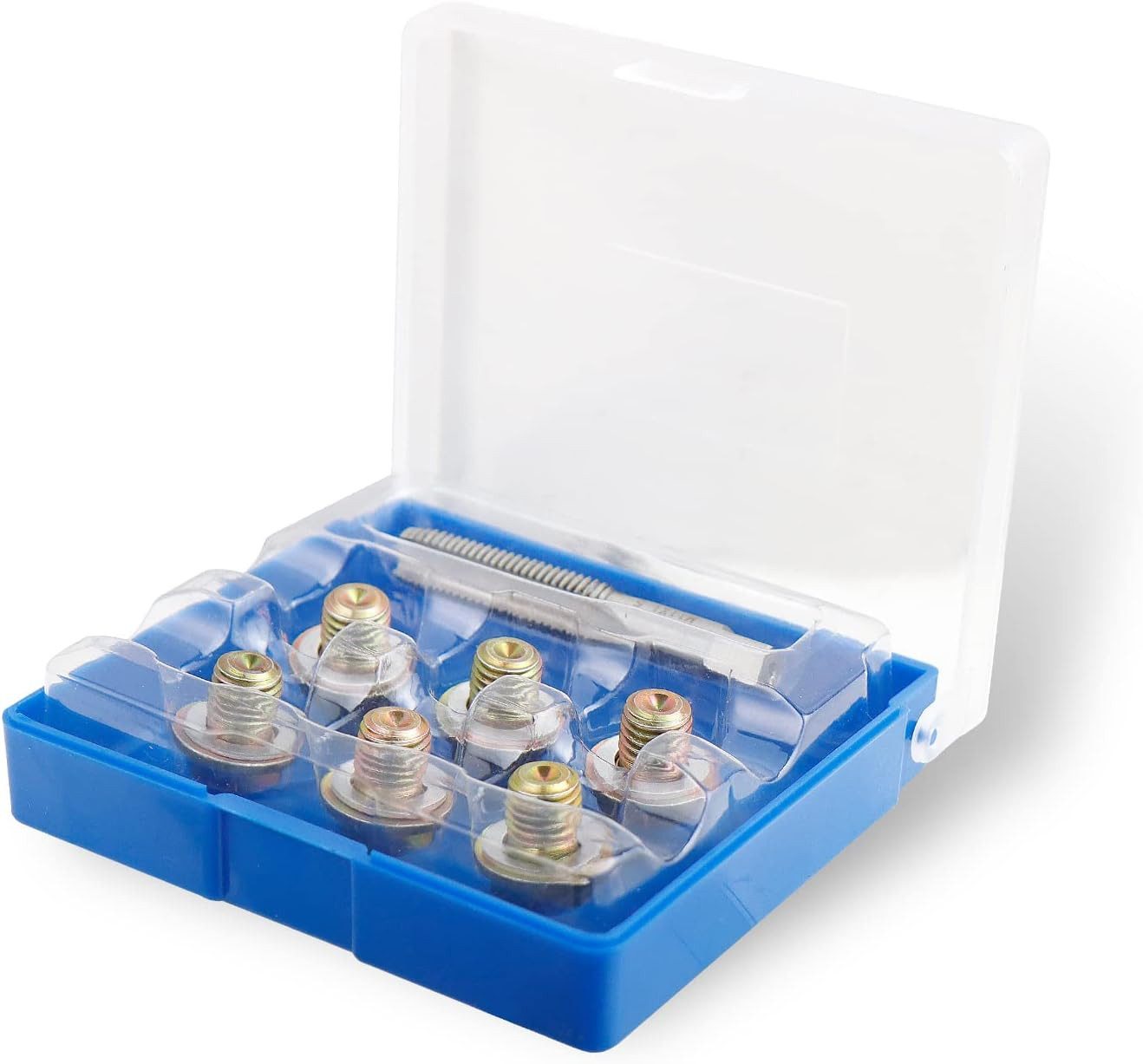 CCLIFE Schrauben-Set Ölablassschraube Reparatur Satz, (Set, 6 Ölablassschrauben M11×1,5;6 Dichtringe M11;Gewindebohrer 1 M11×1,5)