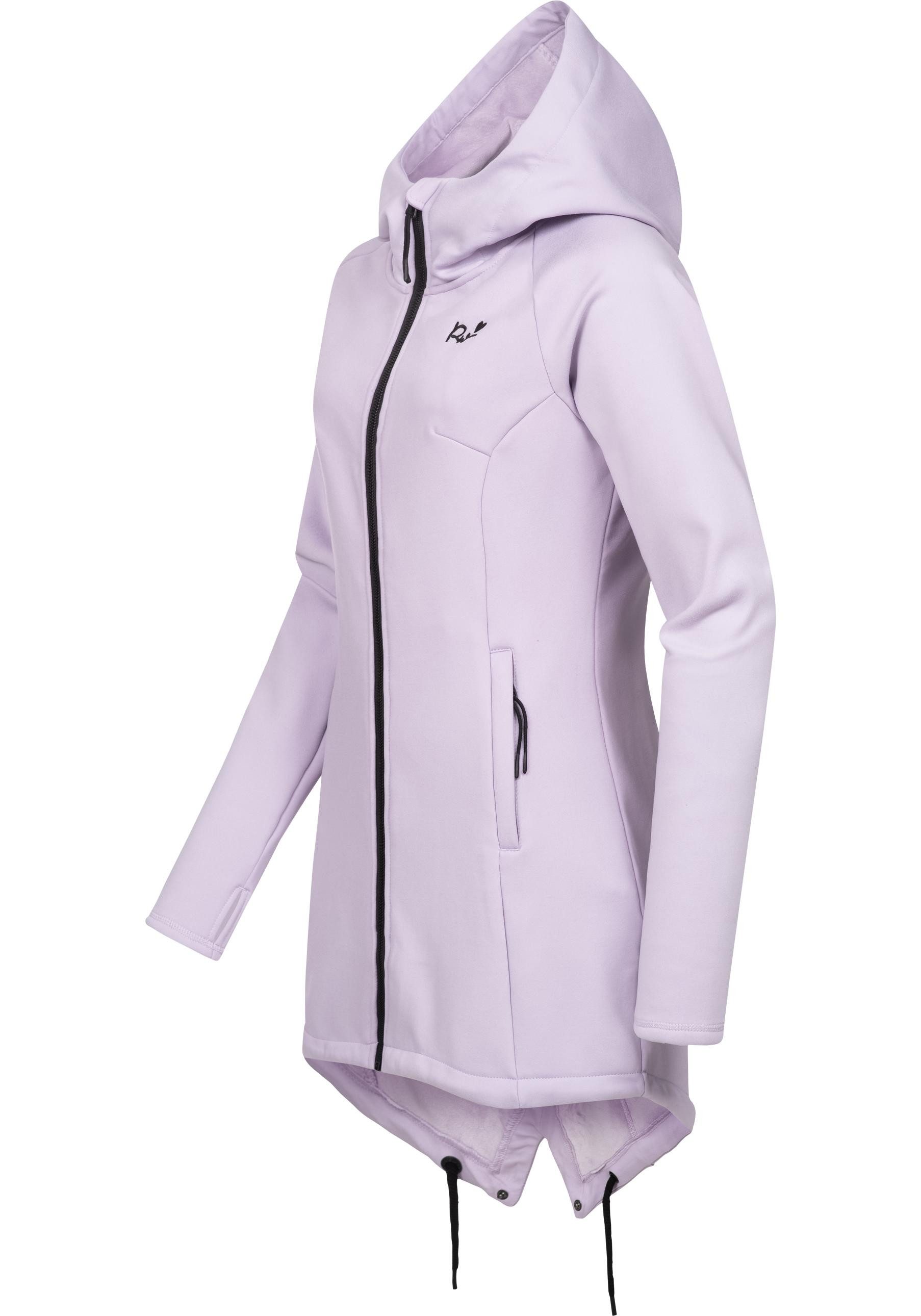 Ragwear Sweatjacke Wingi Sportliche Damen Kapuzenjacke mit kuschelig weichem Innenleben