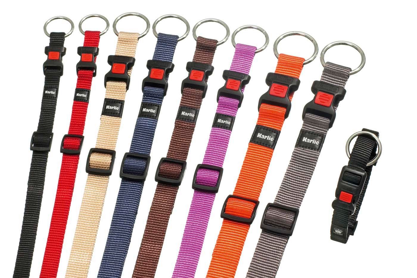 Karlie Hunde-Halsband ART SPORTIV PLUS Halsband verstellbar, Rot 40mm 55-75cm, Rot 40mm 55-75cm