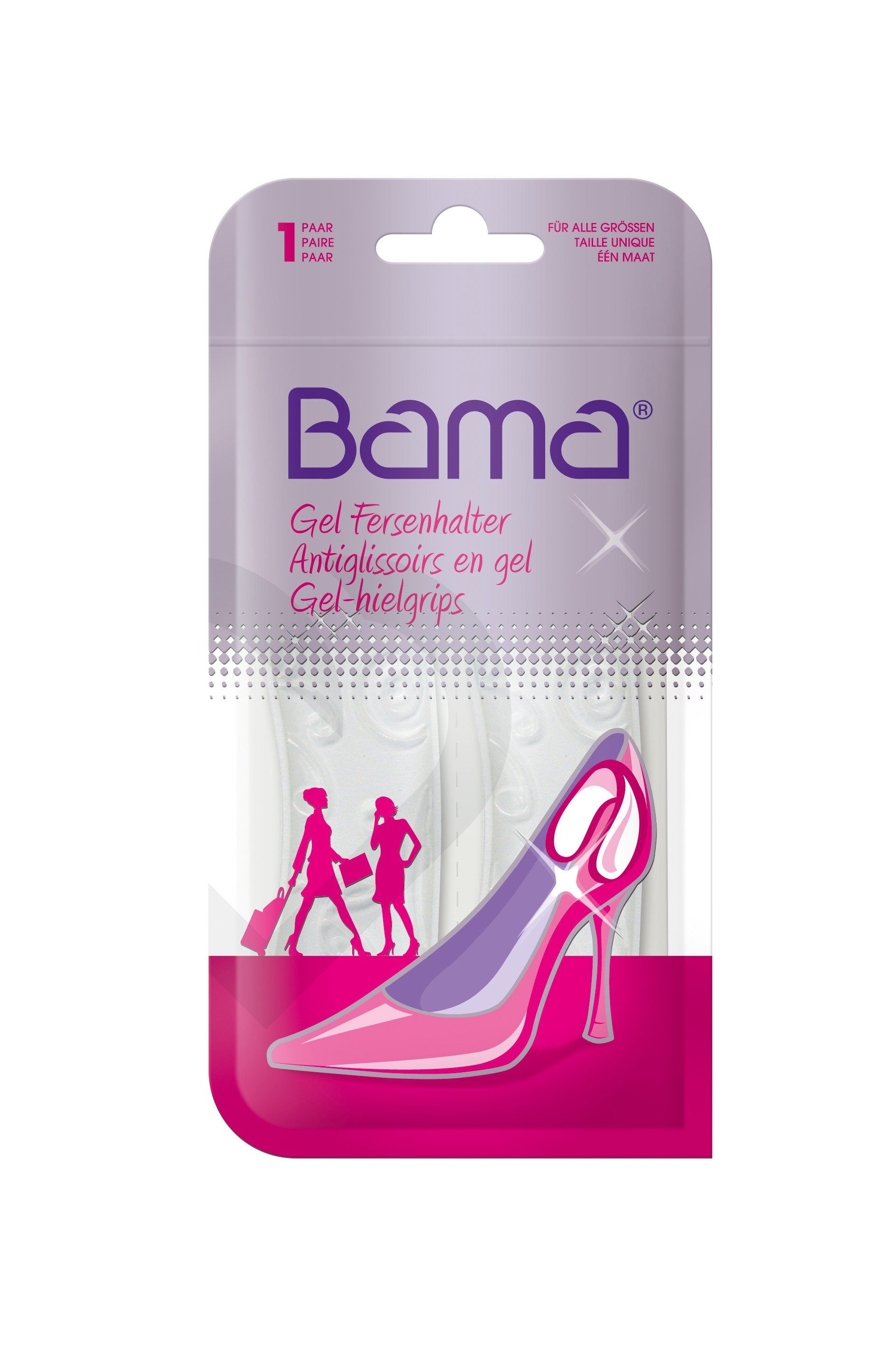 BAMA Group Gelpolster Gel Fersenhalter - polstert die Fersen und verhindert das Rutschen und Reiben | Einlegesohlen