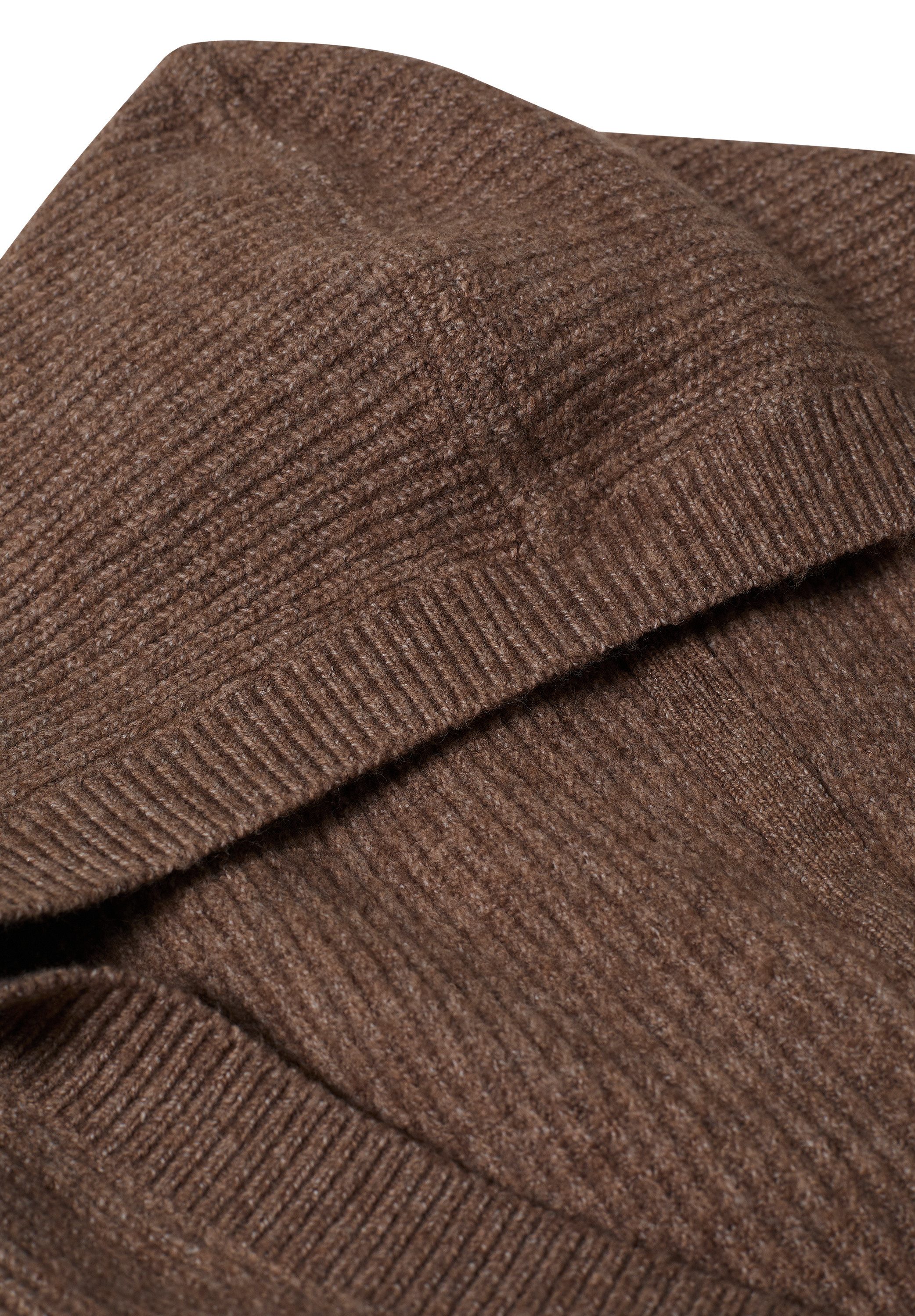 CECIL Kapuzenpullover Strick mit Strukturdetail