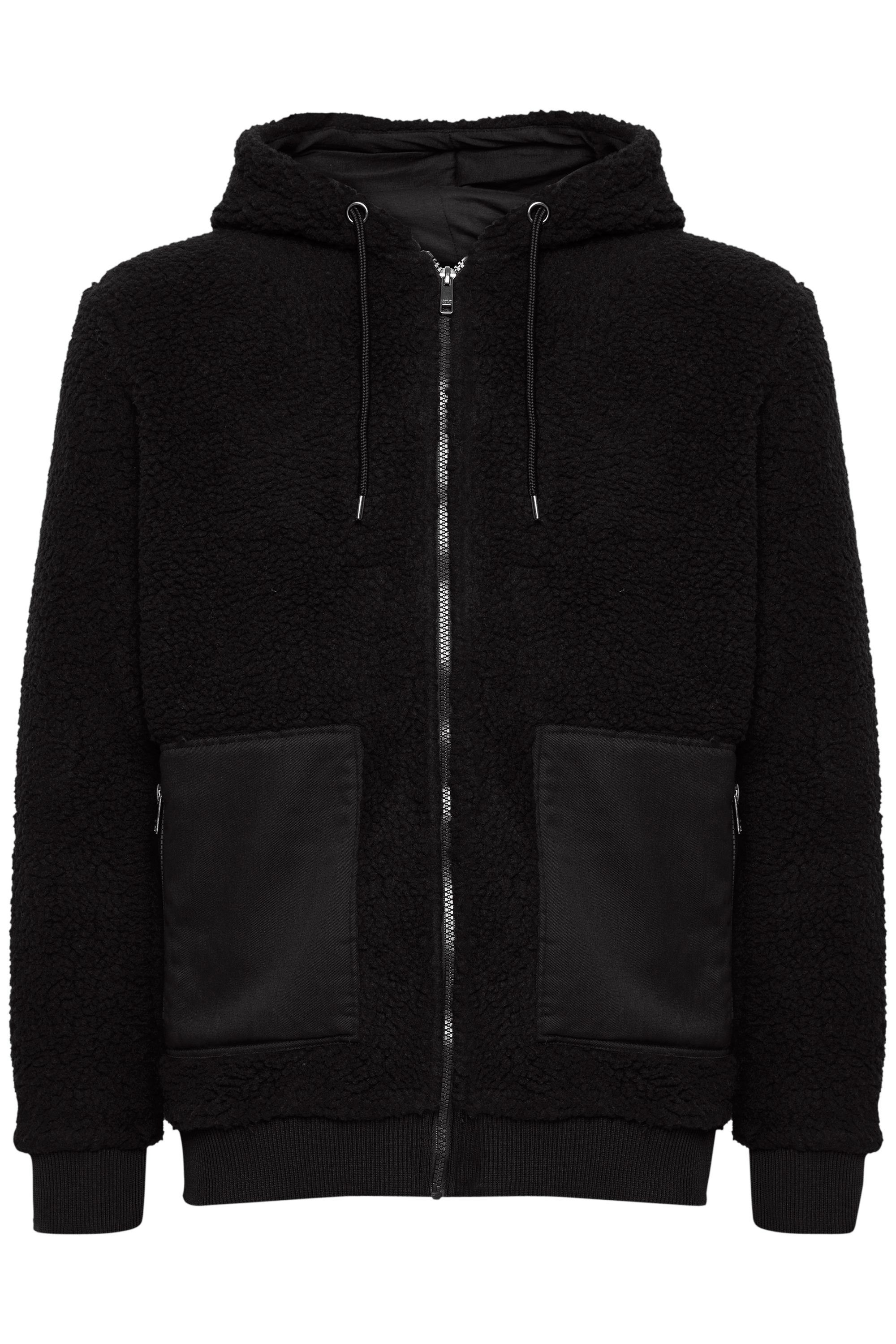 Solid Fellimitatjacke SDVig hooded jacket Kapuzenjacken mit 21106232 (194007) Teddyfell BLACK