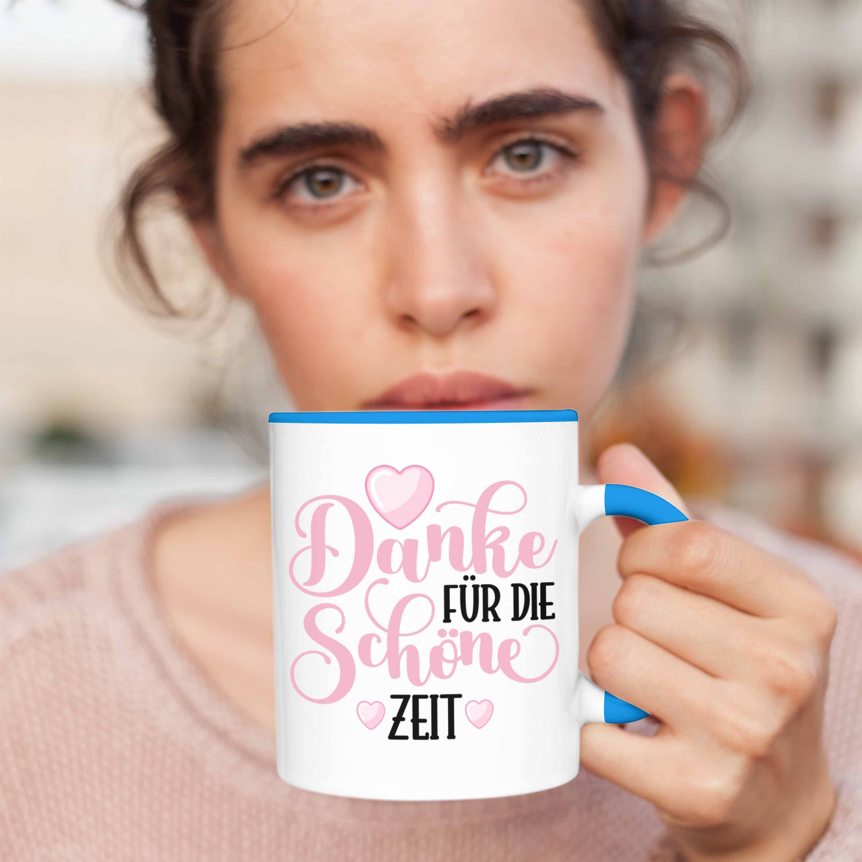 für Tasse Jobwechsel Danke Geschenk Trendation Tasse Spruch Lehrerin Abschiedsgeschenk Die Kollege Schöne Freundin Job Neuer Kollegin - Zeit Trendation Abschied Blau