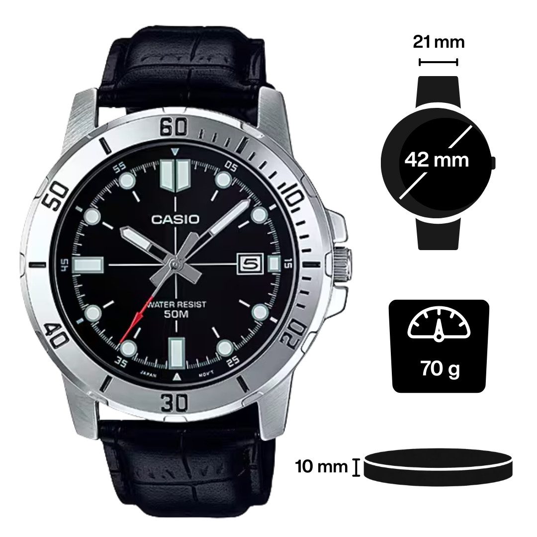 CASIO Quarzuhr Casio MTP-VD01L-1EV
