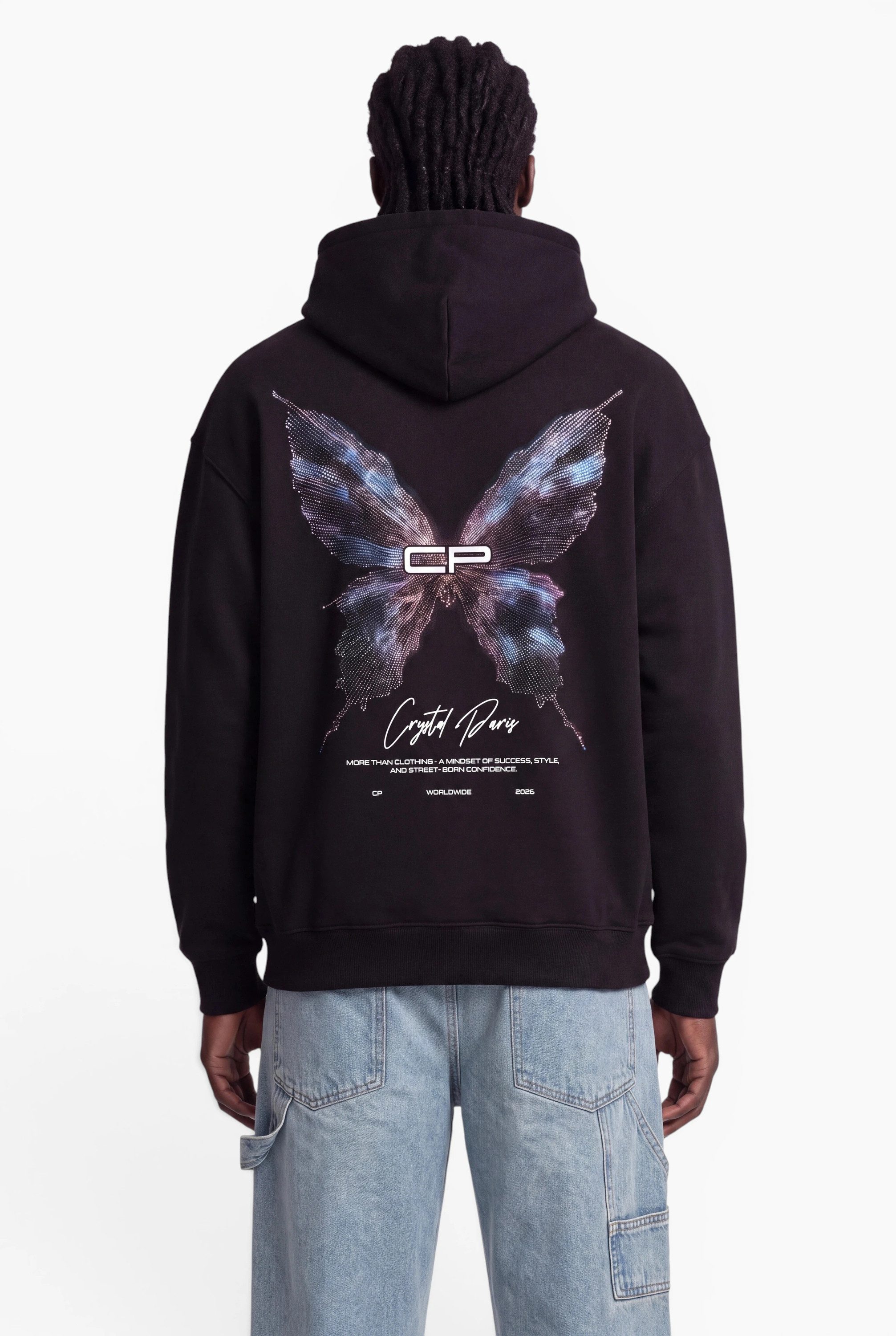 Crystal Paris Kapuzenpullover Butterfly (1-tlg)