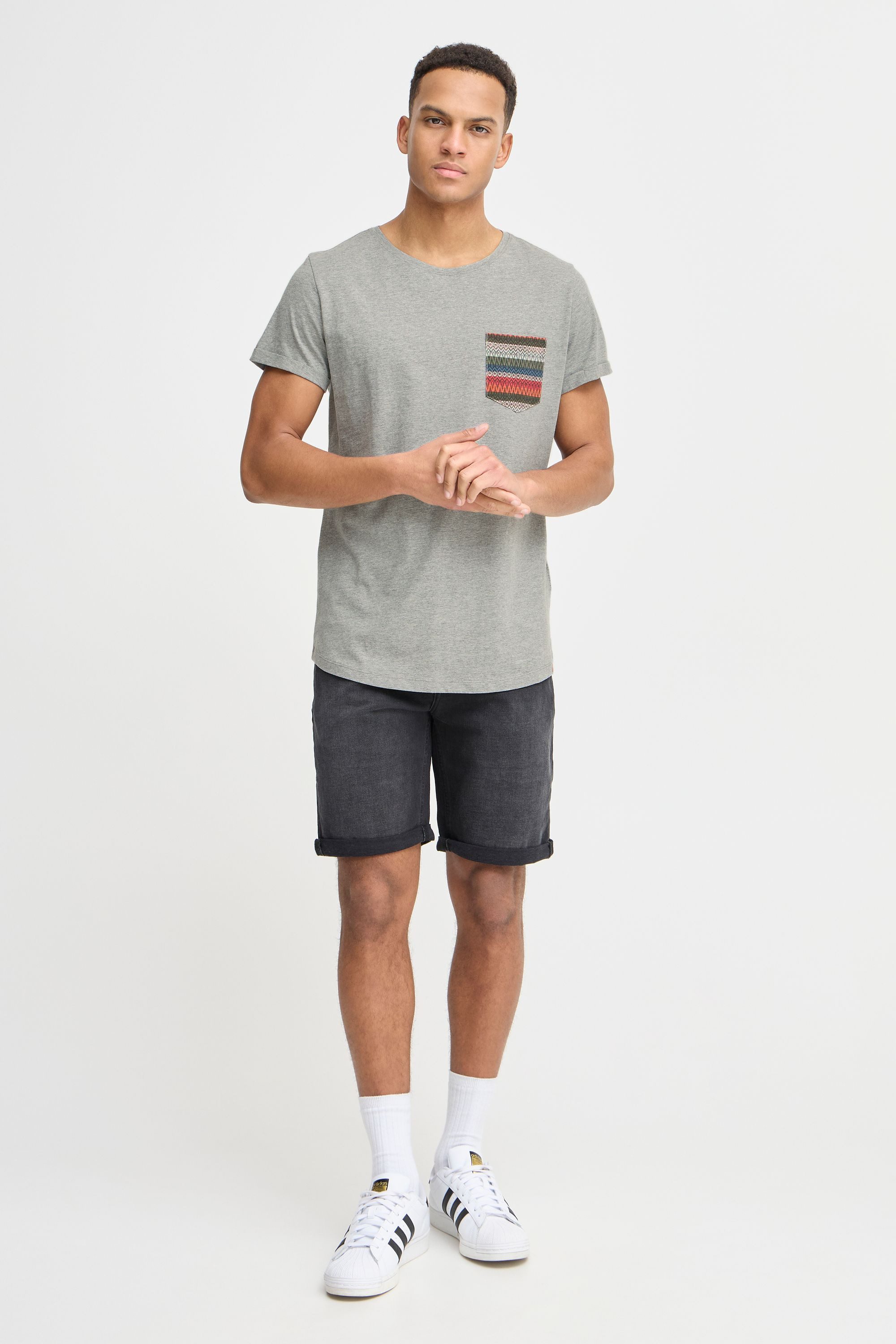 Blend T-Shirt BHElandro (1-tlg) Klassisches T-Shirt mit Rundhalsausschnitt