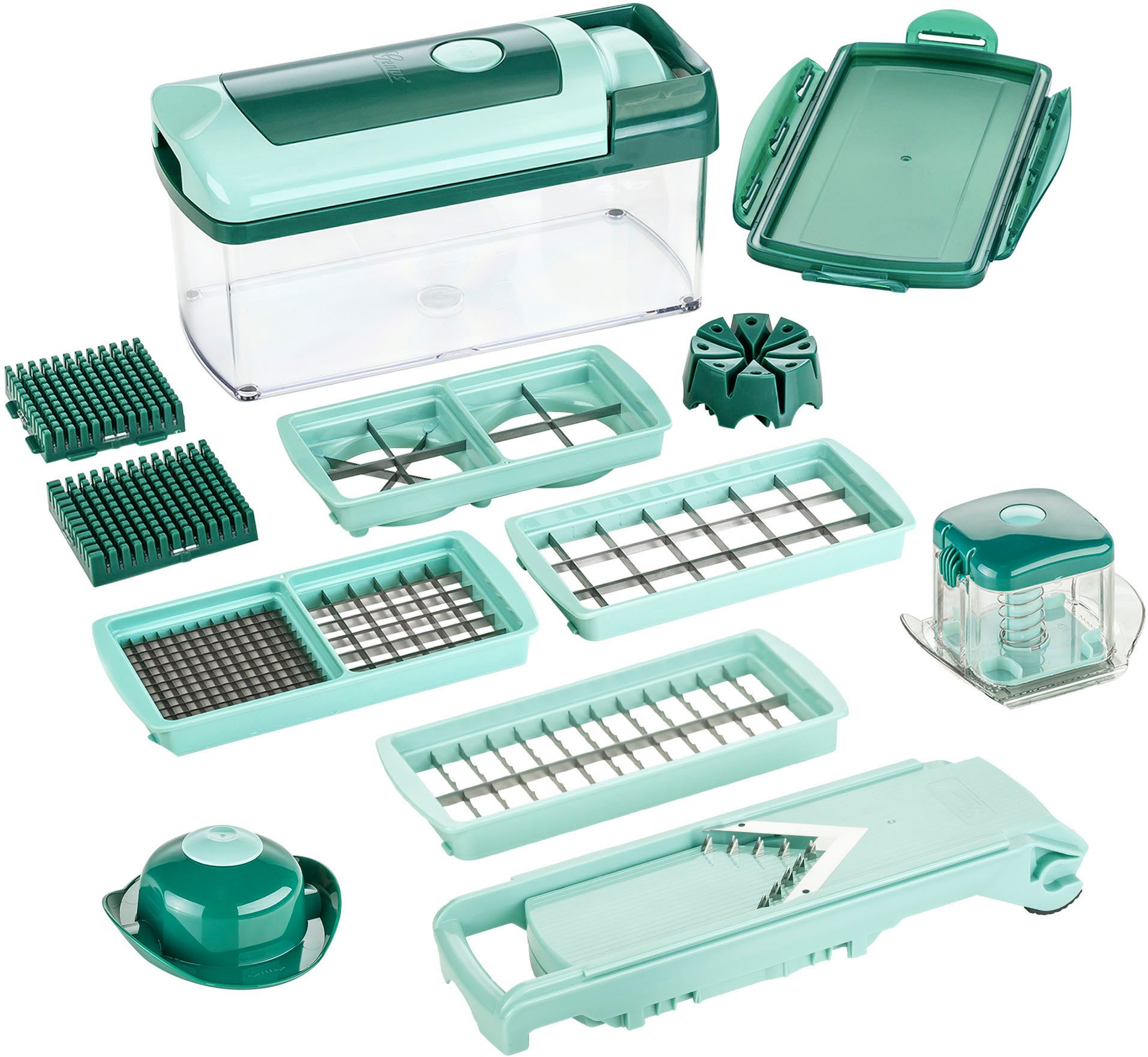 Zerkleinerer Nicer Dicer Fusion inkl. XXL-Messereinsatz 12 x 36 mm, Set 14-tlg