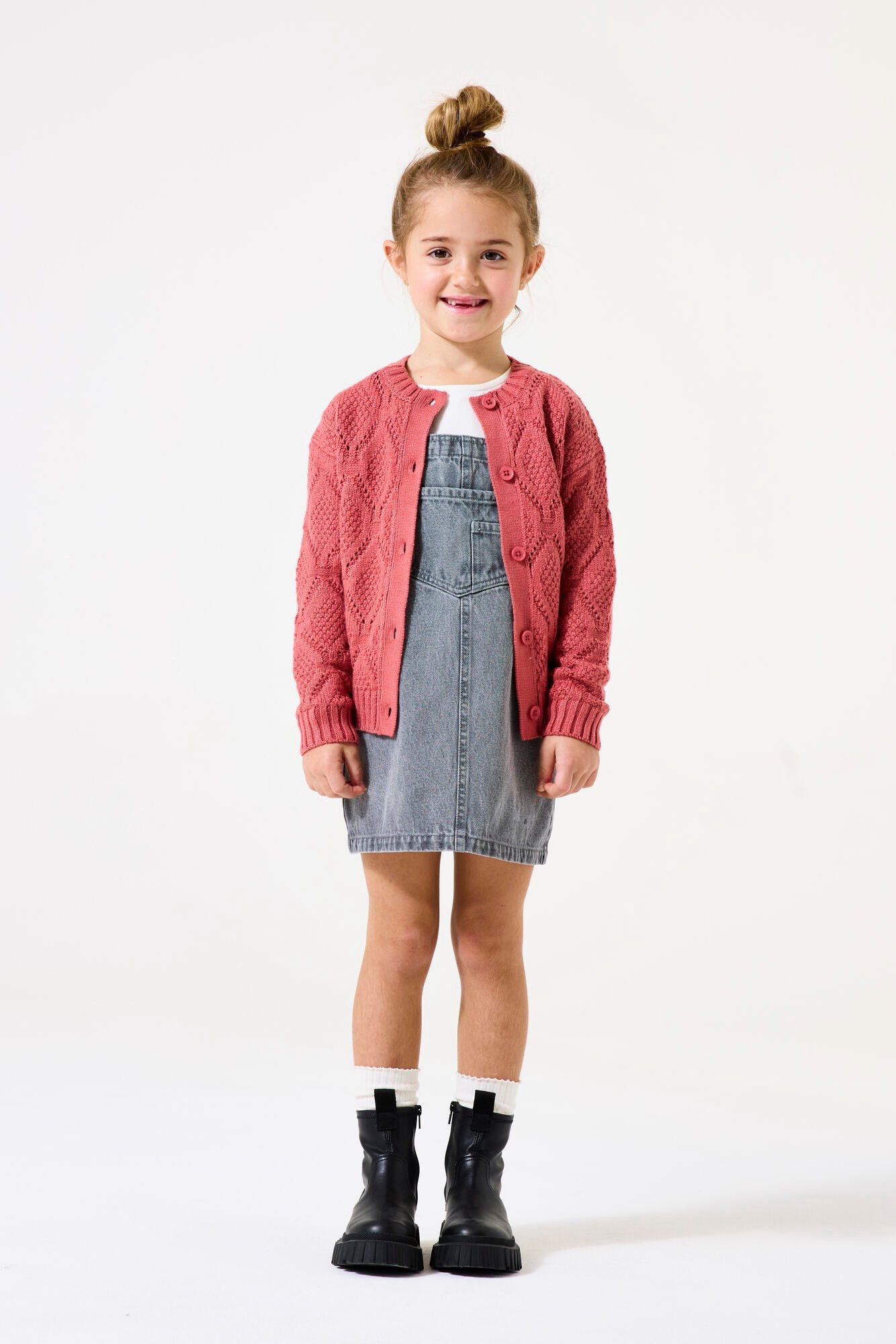 Garcia Cardigan Dunkelrosa Cardigan mit Knopfleiste (H54452)