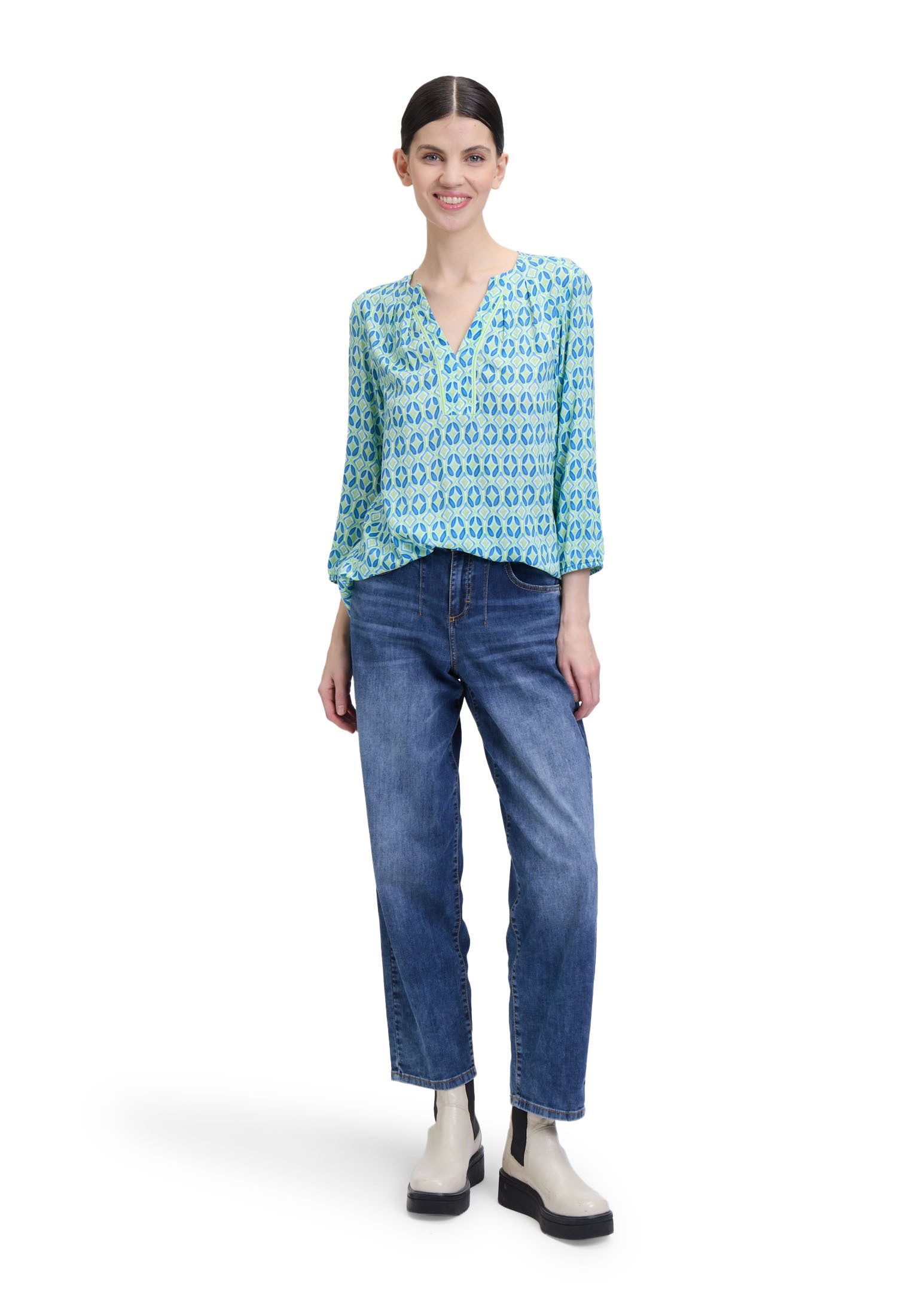 Cartoon Schlupfbluse Damen mit Muster
