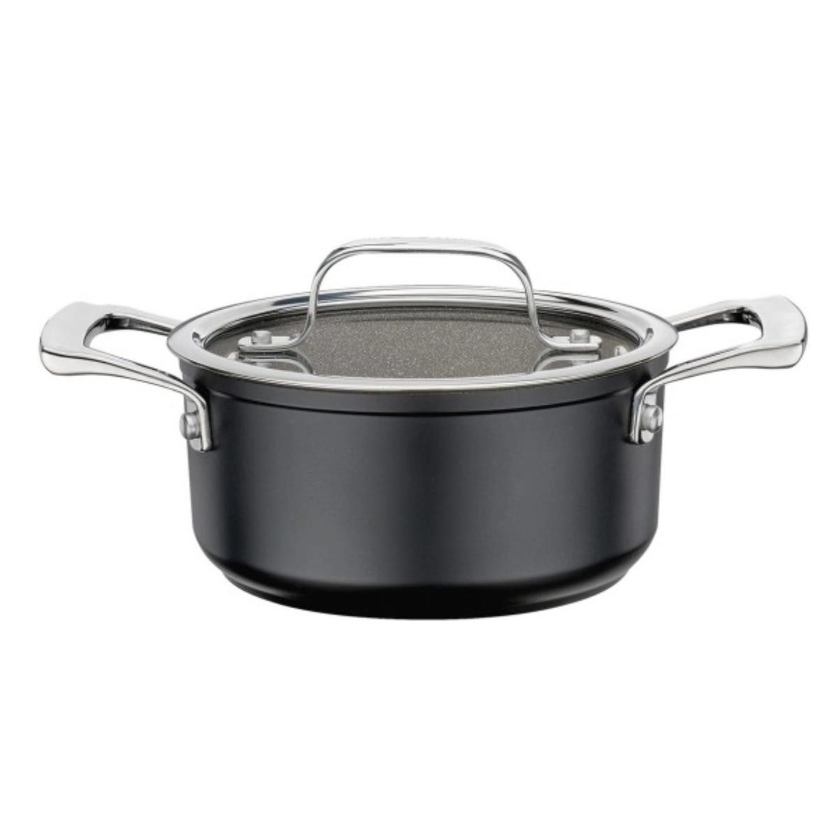 Spring Kochtopf SPRING Bratentopf mit Glasdeckel 16 cm MERIDIAN INTENSE PRO, (Stück, 1-tlg., Kochtopf), Kochtopf, Bratentopf