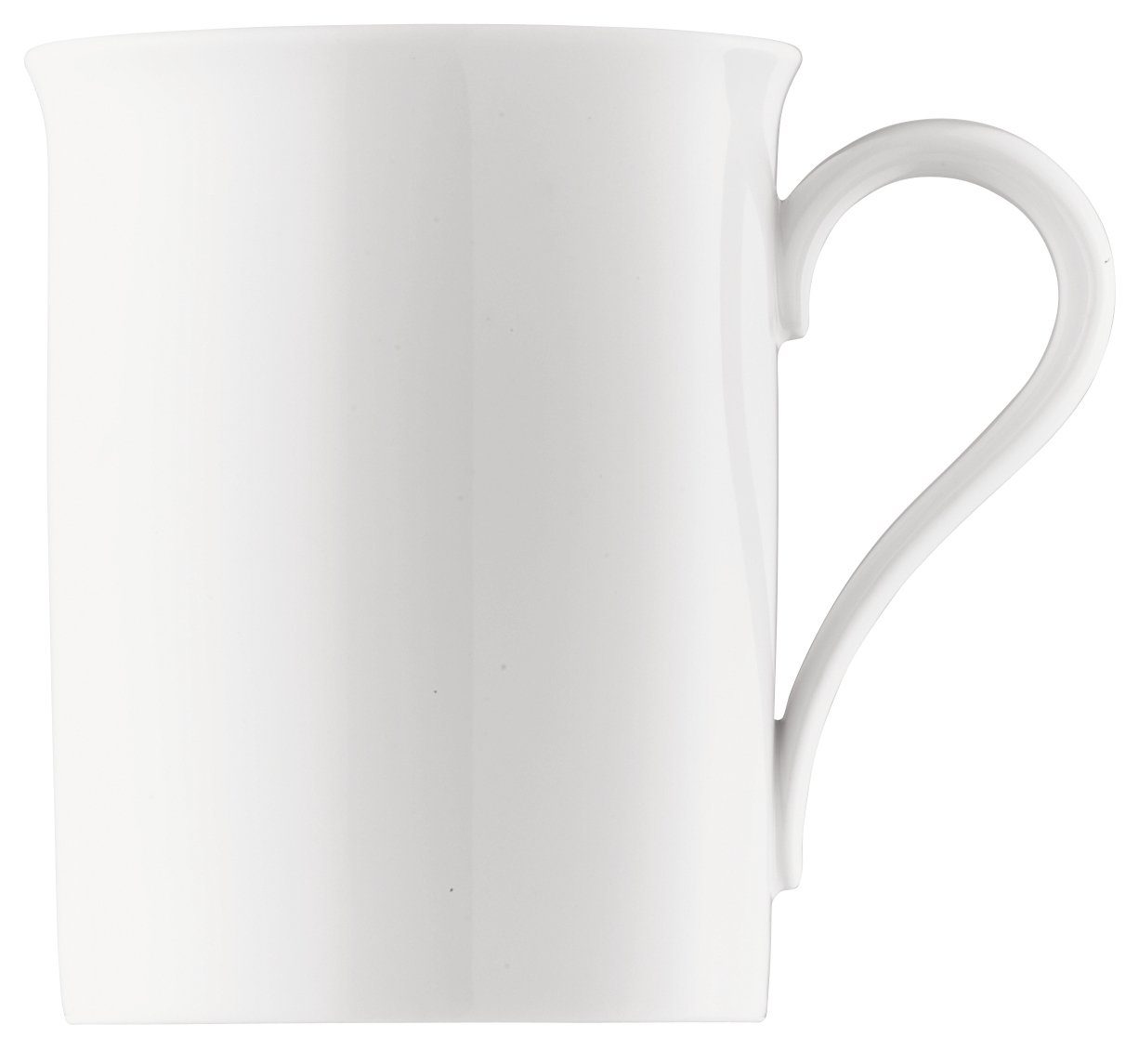 Hutschenreuther Becher Maria Theresia Weiss Becher mit Henkel 0,3 l, Porzellan, Tassen