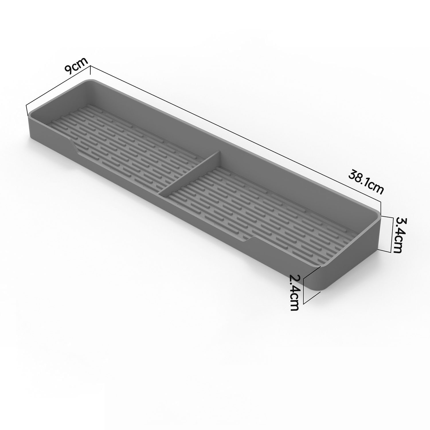 über MAGICSHE 1-tlg., wird Gewürzregal Gewürzregal Magnetherd Oberfläche Silikon, grau dem Küchenherd verwendet aus Regal