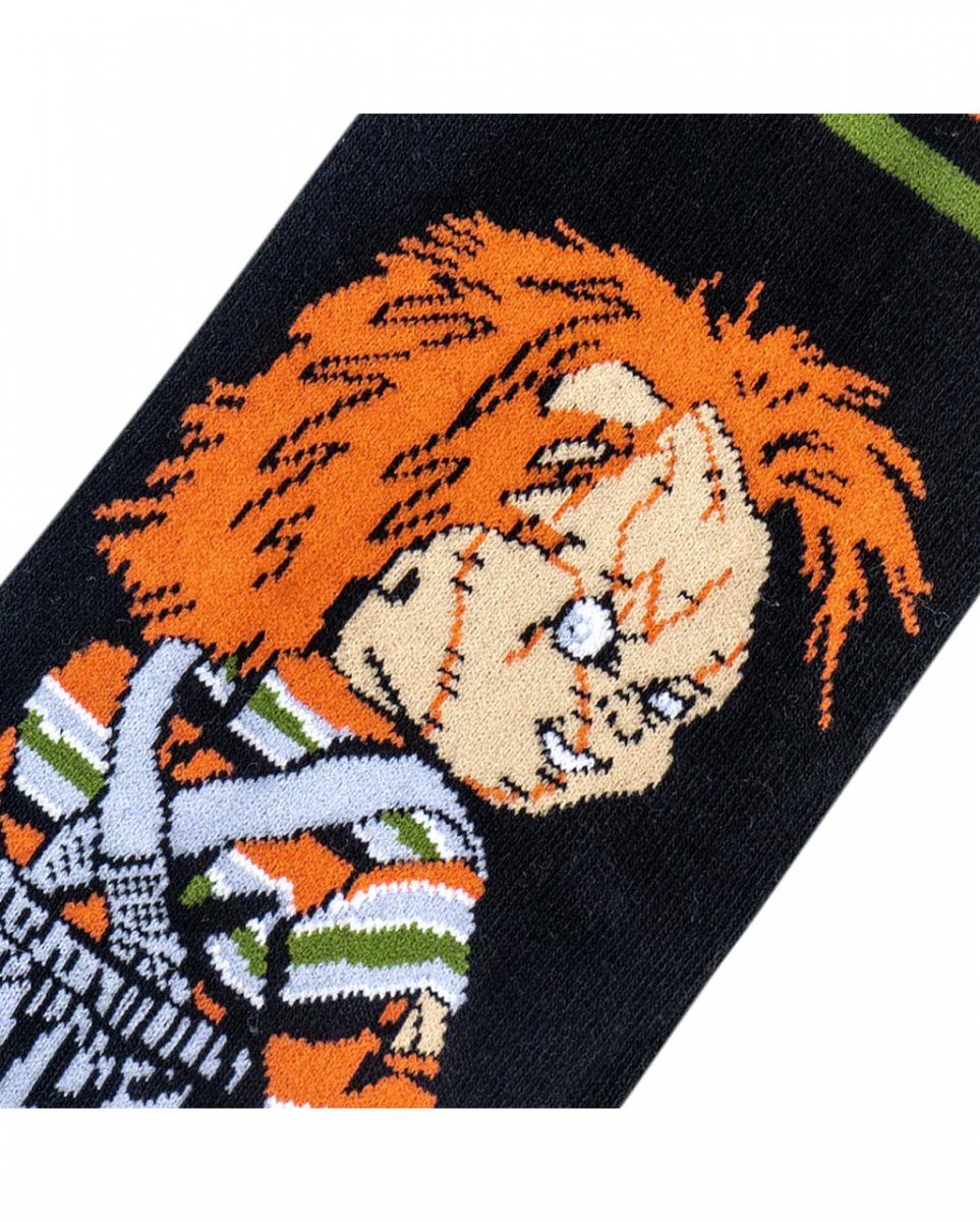 Horror-Shop Mörderpuppe Dekofigur Horror Socken die Damen Chucky