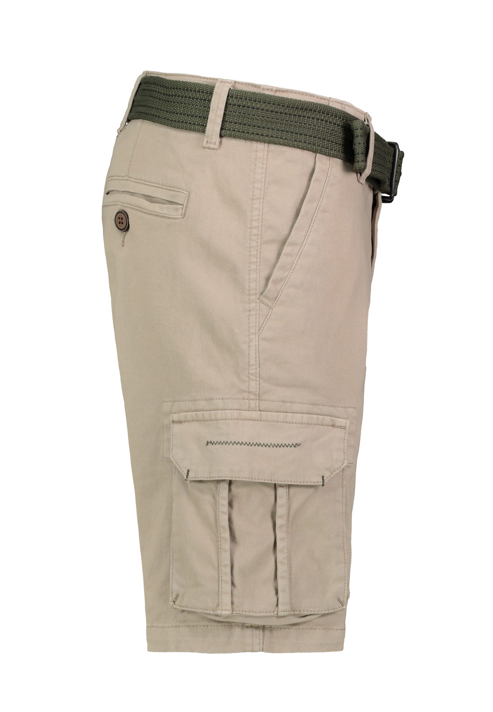 Eight2Nine Cargoshorts Kurzes Design für Herren Baumwolle Regular Fit unifarben wärmend Reißverschluss – Bild 3 von 5