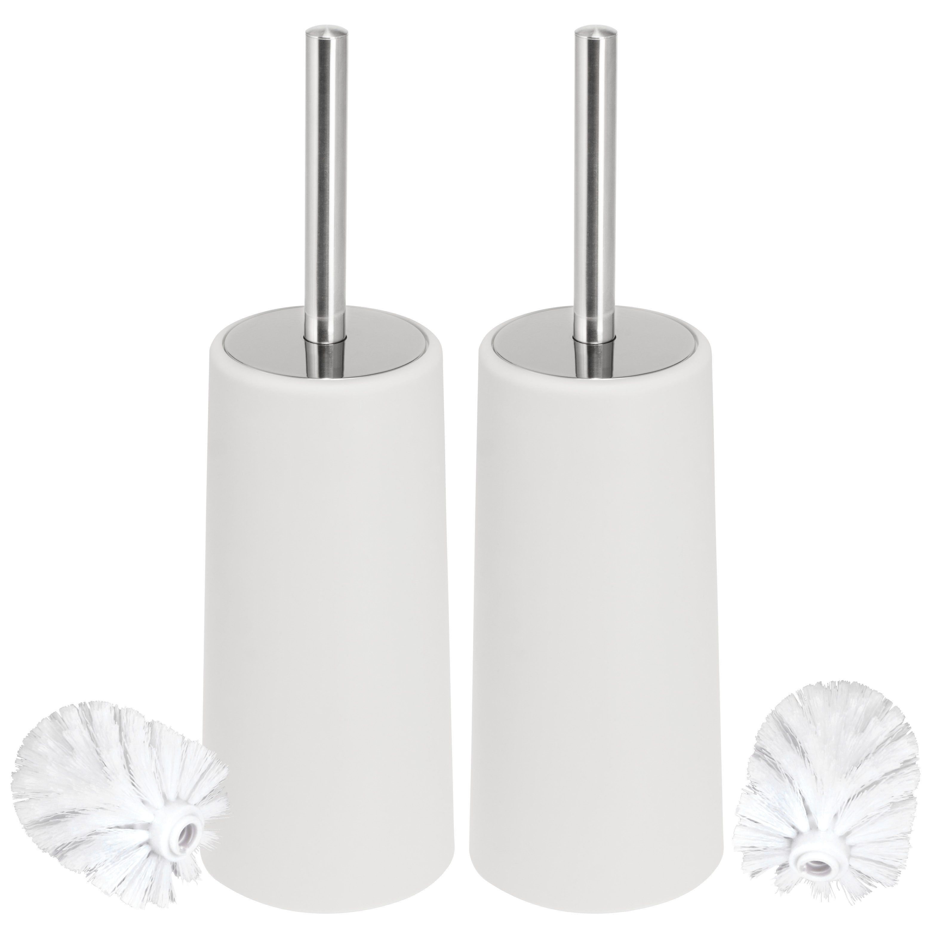 WC-Reinigungsbürste WC-Bürste Kunststoff 2er Set, weiß