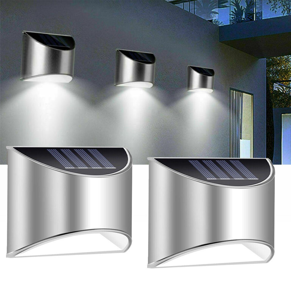 oyajia LED Solarleuchte Solarlampen für Außen, LED Wandleuchte günstig online kaufen