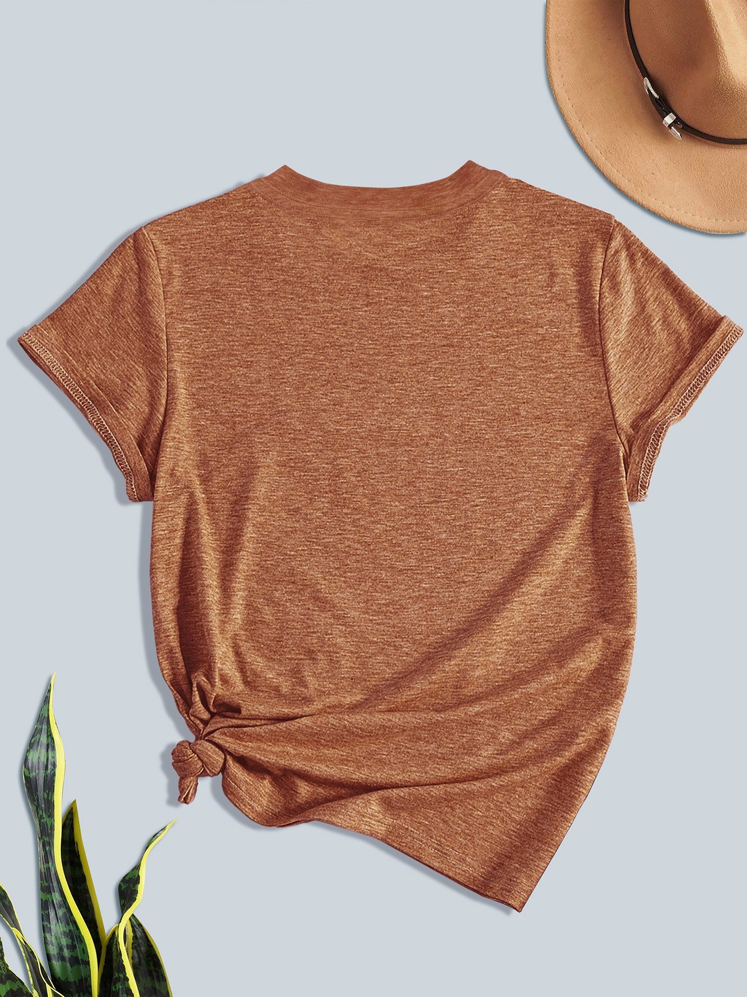 PYLIKE Print-Shirt Damen bequemes Kurzarmbluse Festlich Weihnachtsbaum Prin günstig online kaufen