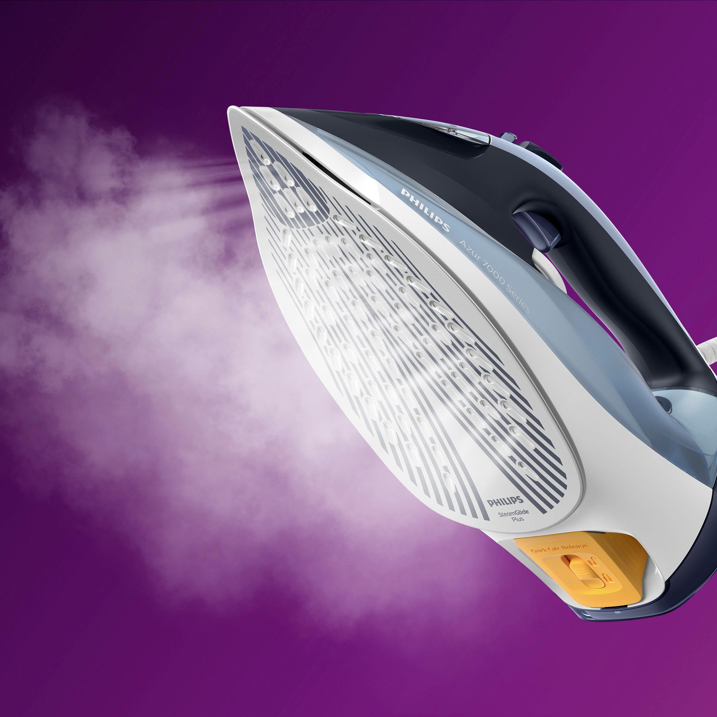 Philips Dampfbügeleisen DST7020/20 7000 Series, 2800 W, SteamGlide Plus Bügelsohle, 300 ml Wassertank, 250 g Dampfstoß – Bild 3 von 5