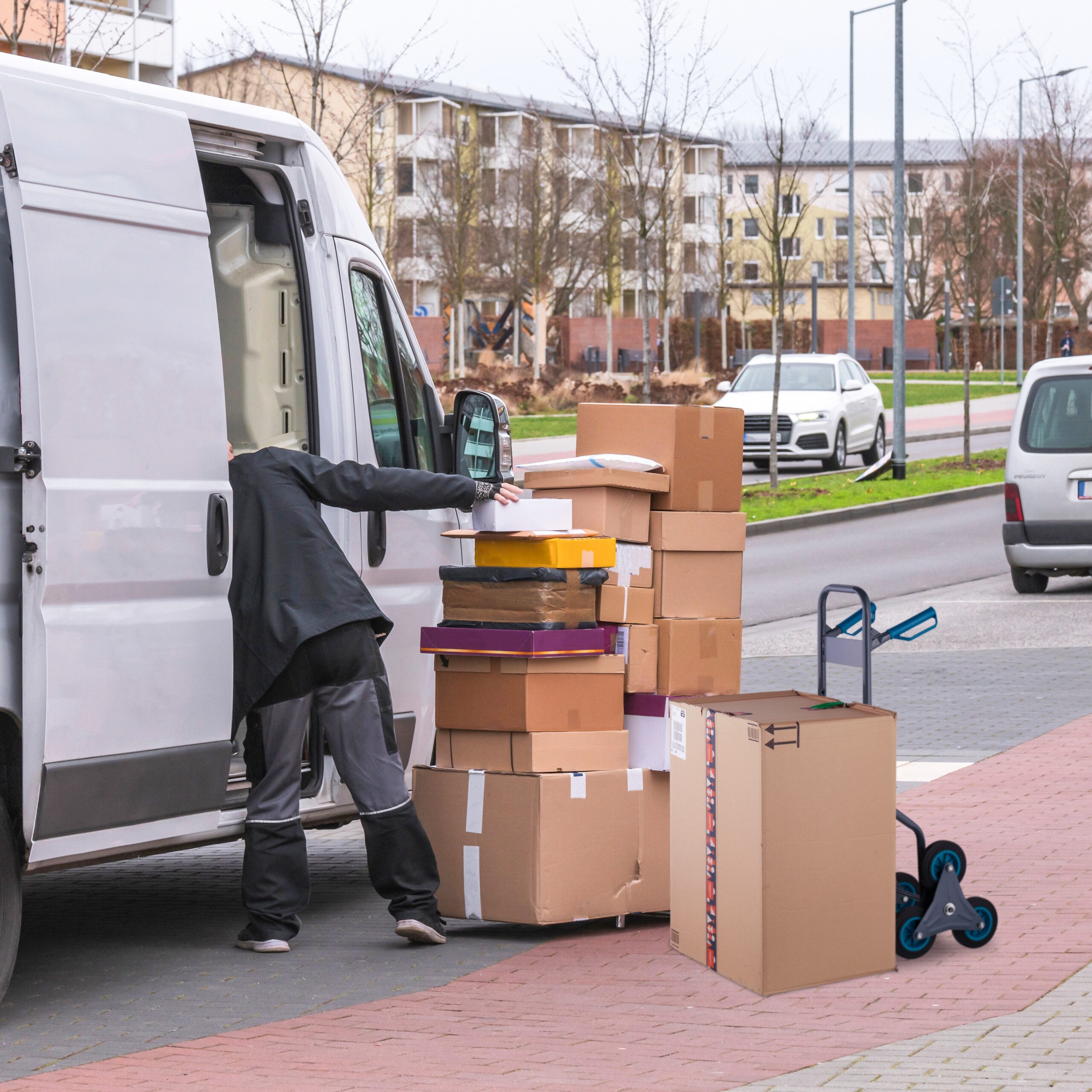 relaxdays stair hand truck 200 kg, (1 piece)