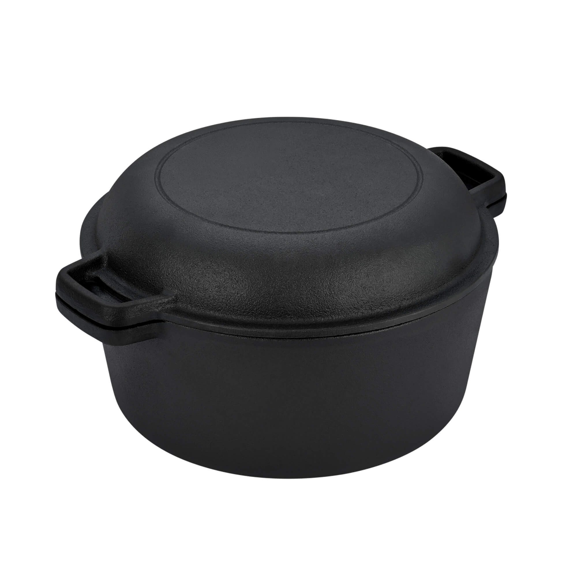 GRÄWE Kochtopf Dutch Oven CI 350, Ø 26 cm, 2-in-1 Brat- und Kochtopf, Gusseisen