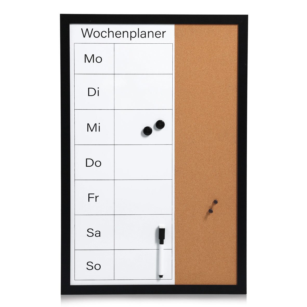Zeller Present Pinnwand Wochenplaner, Pinnwand 40 x 60 cm, ZELLER