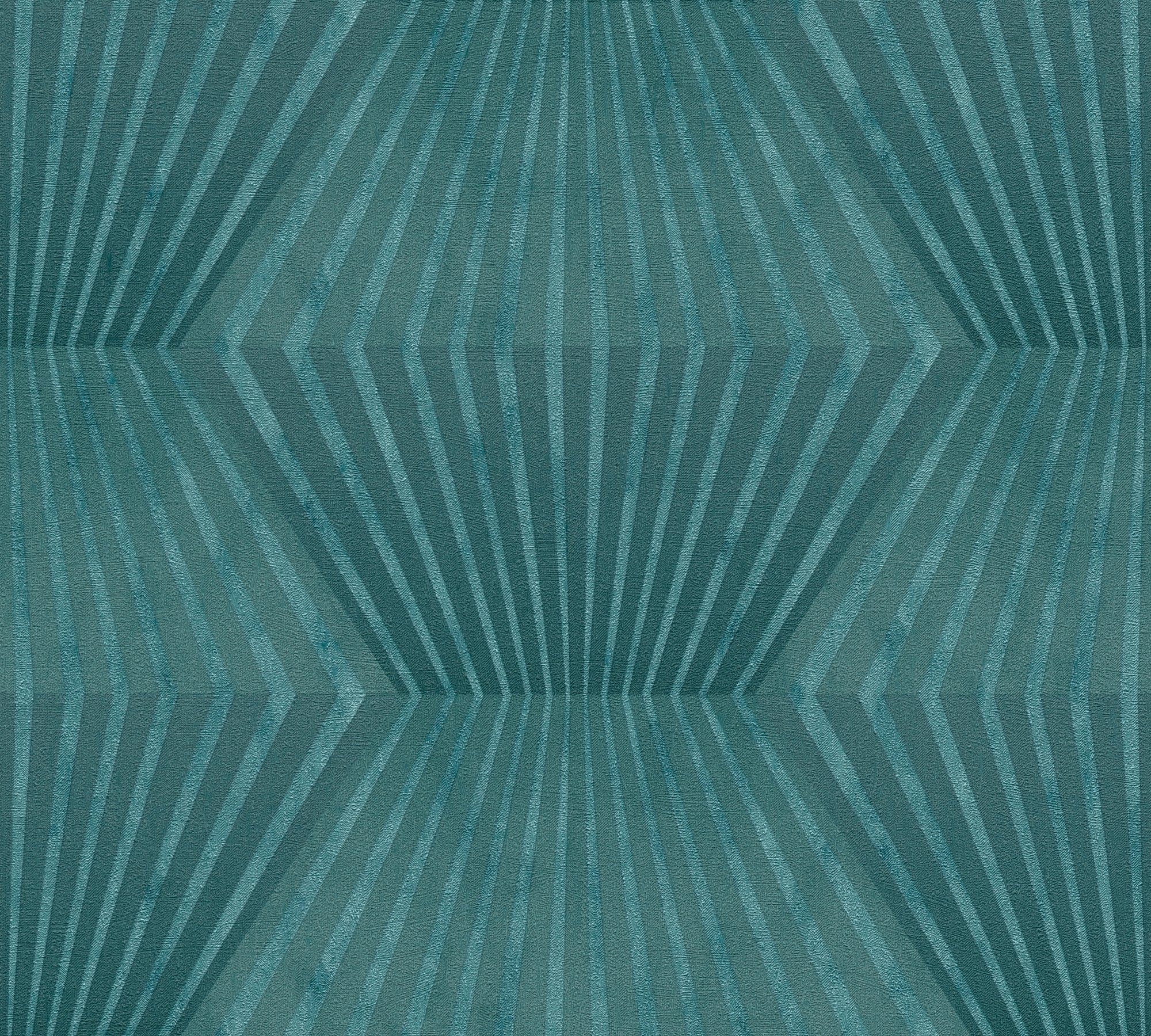 living walls 3D-Tapete Titanium, leicht strukturiert, 3D-Optik, geometrisch, grafisch, Geometrisch Tapete 3D Effekt Tapeten Wohnzimmer Schlafzimmer Küche