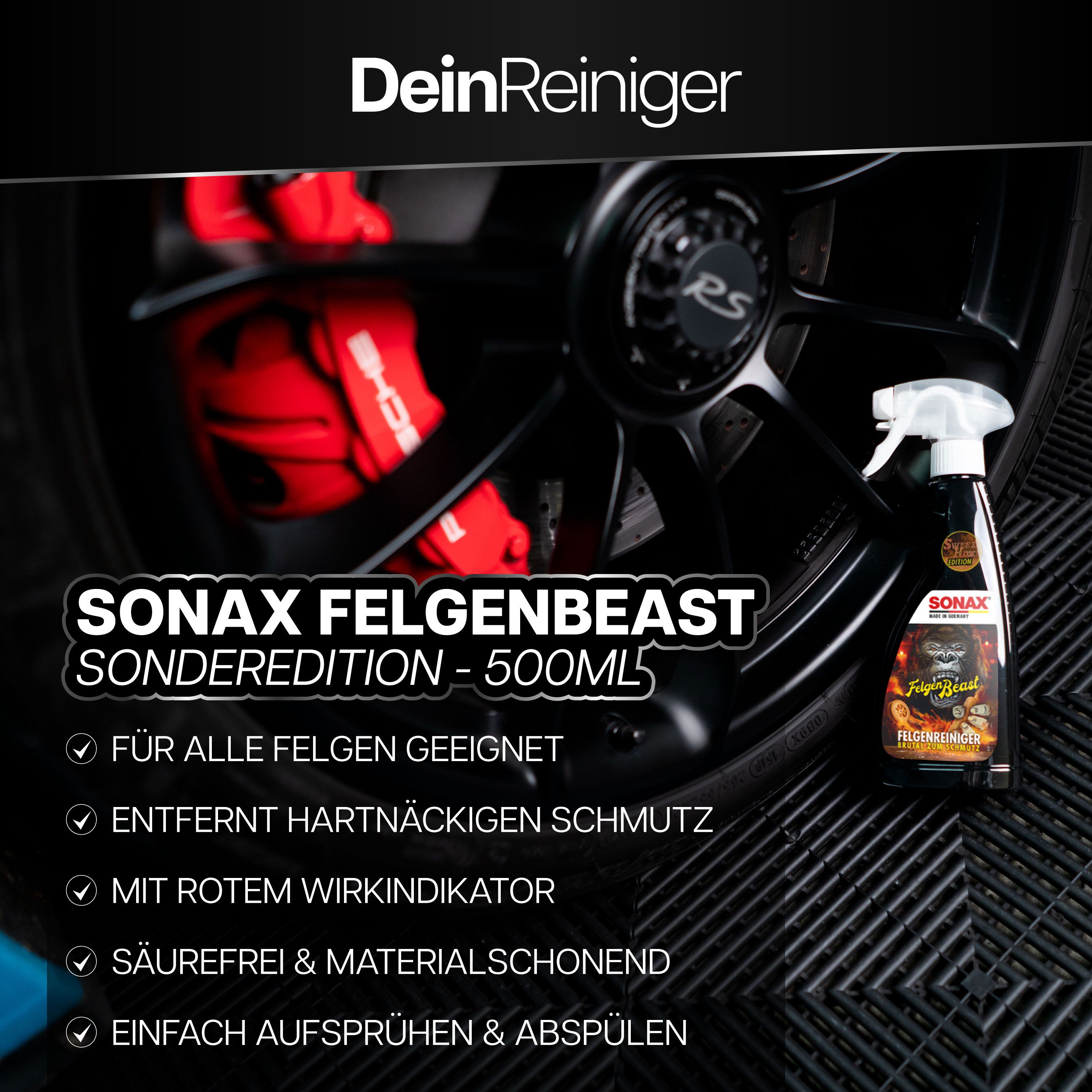 Thumbnail - Sonax Felgenreinigung & Versiegelung Set Felgenreiniger (Set, [6-St. Felgenreinigungs- und Versiegelungsset SONAX Felgen...