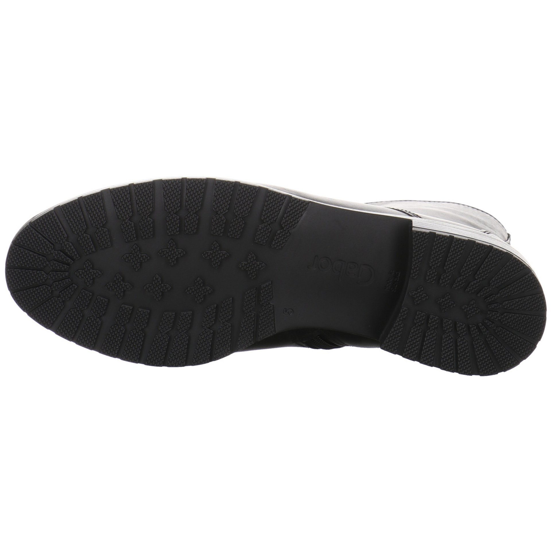 Gabor Damen Stiefeletten Schuhe Schnürstiefelette schwarz Glattleder Schnürstiefelette