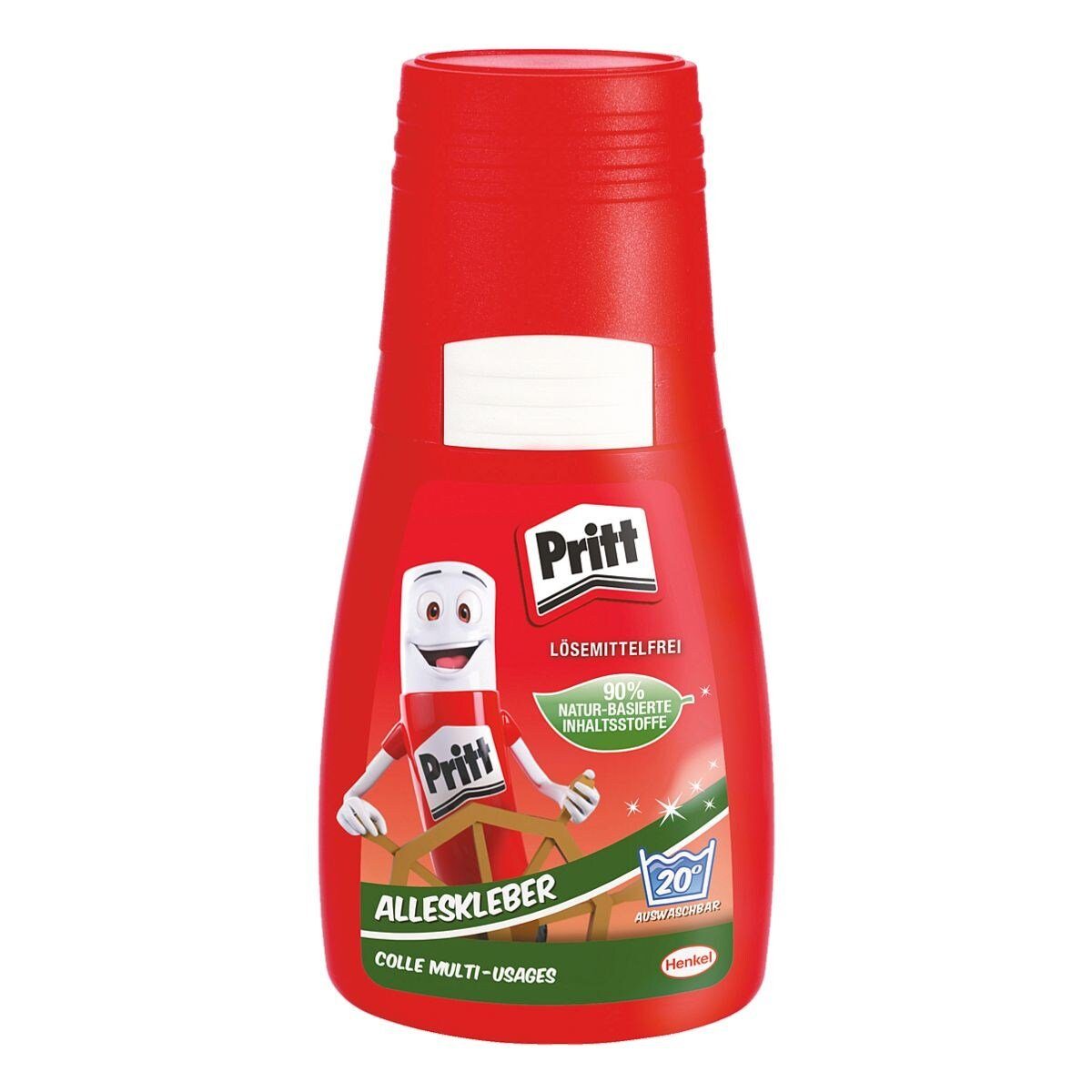 PRITT Bastelkleber Schulkleber, Klebekopf mit Schiebefunktion, 50 g