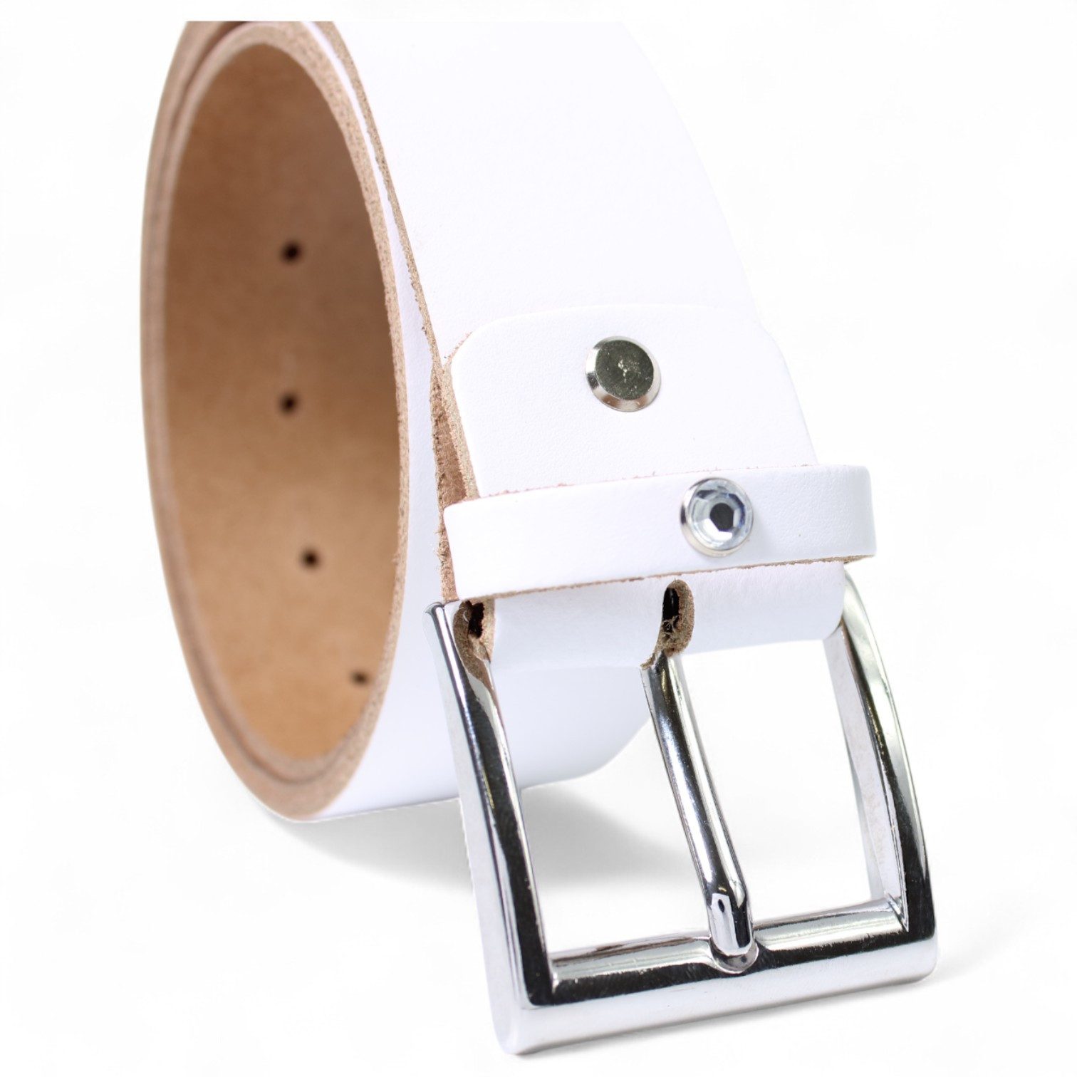 FRONHOFER Ledergürtel Damen Rindsleder breit (1-St) Strass, kürzbar, für Jeans