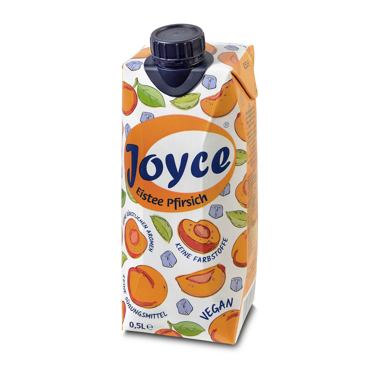 Joyce Tee, Joyce Eistee Pfirsich Erfrischungsgetränk Kalorienarm Pfandfrei 500ml