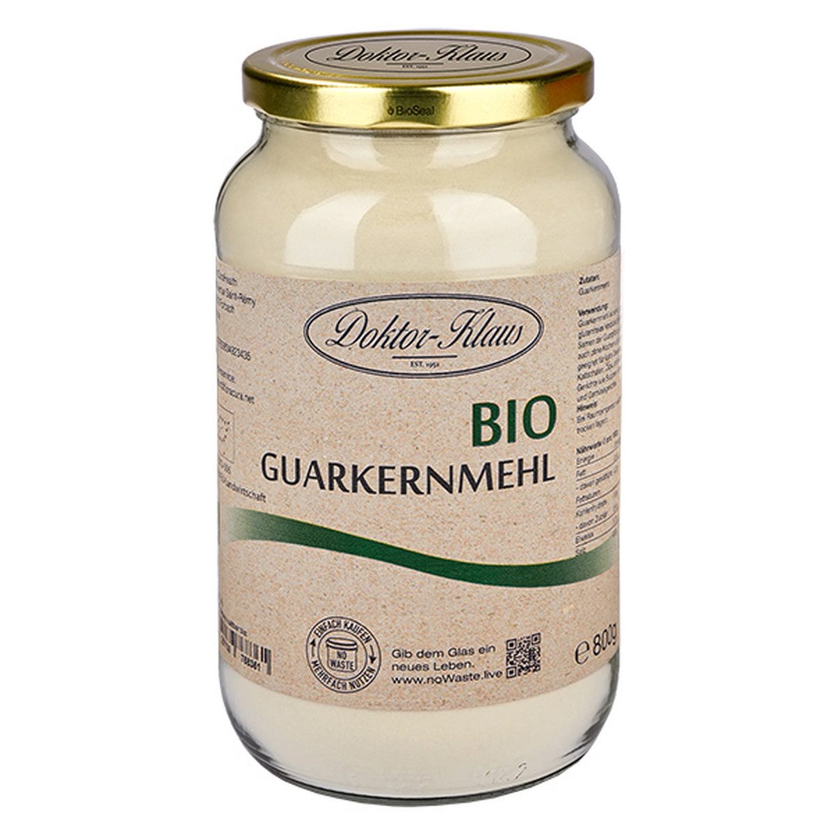 Doktor-Klaus Mehl ® Guarkernmehl Bio 800g