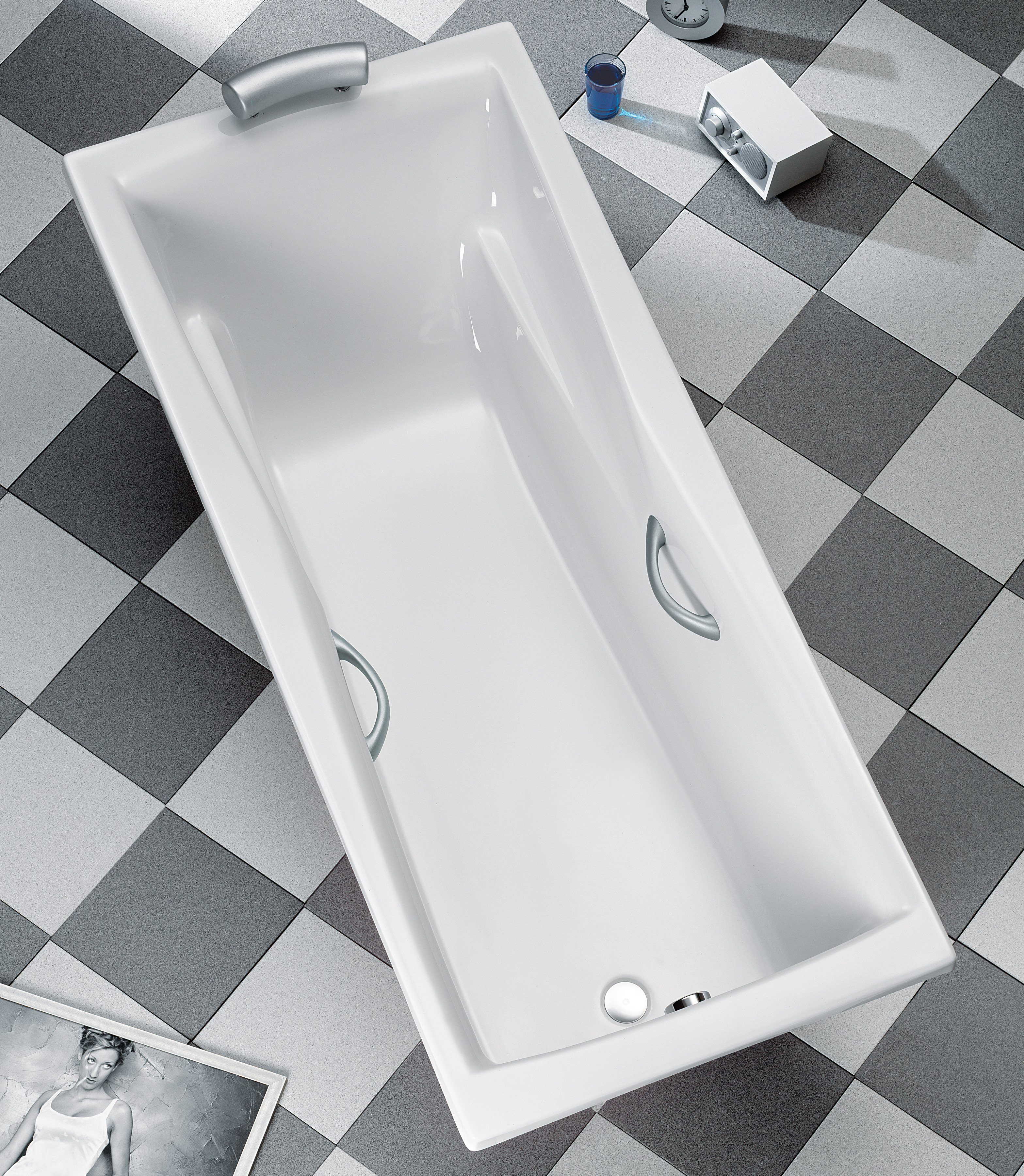 OTTOFOND Badewanne Atlanta, (2-tlg), mit Wannenträger