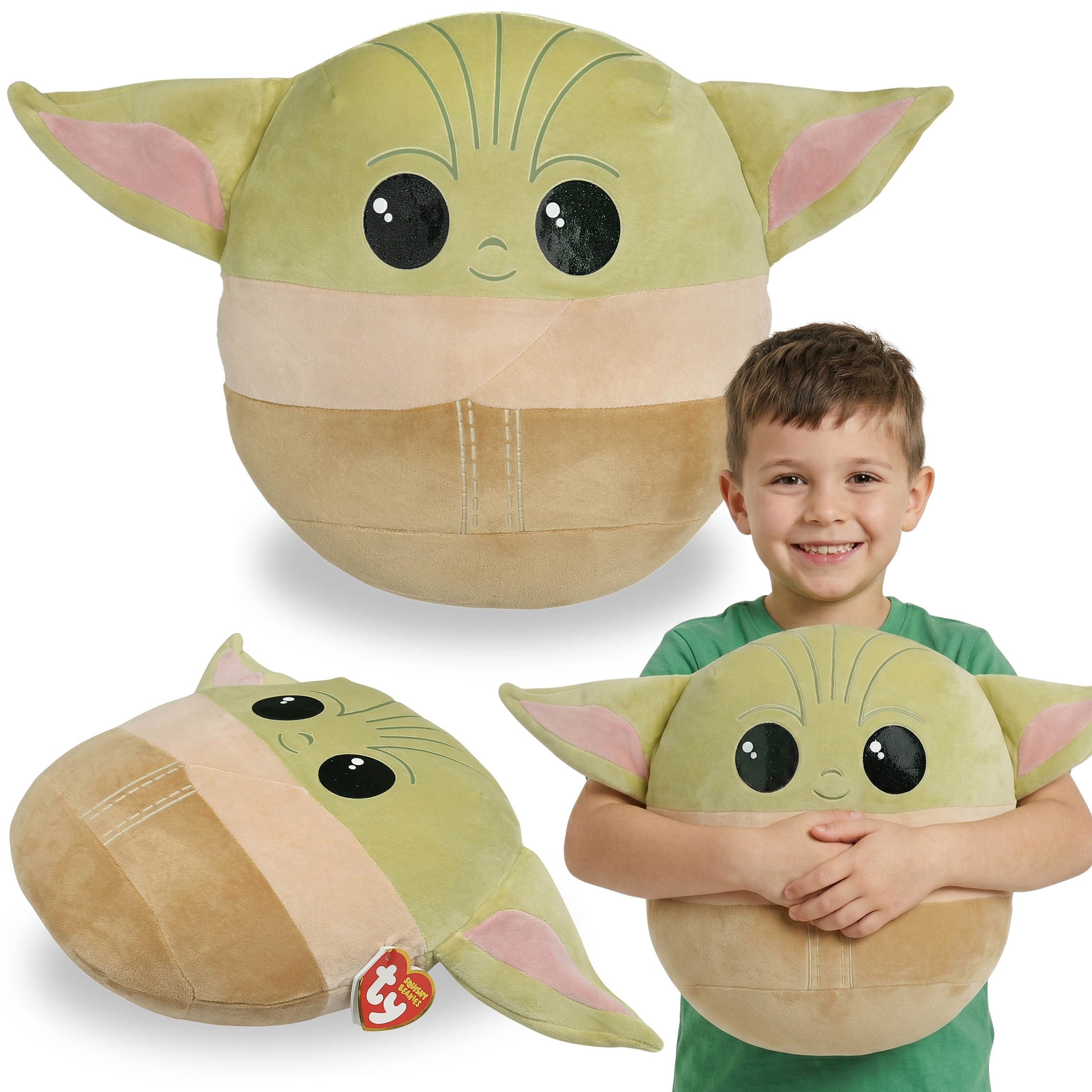 Ty® Dekokissen TY Star Wars Grogu Kissen SQUISHY BEANIES, groß, 38 cm