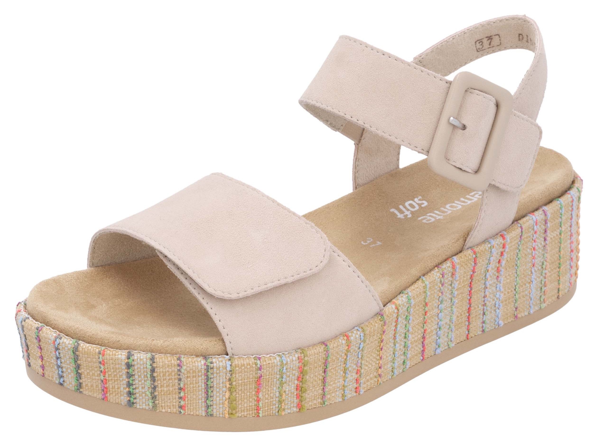 Remonte Elisabeth Hurley-Collection Sandalette Keilabsatz, Sommerschuh, günstig online kaufen