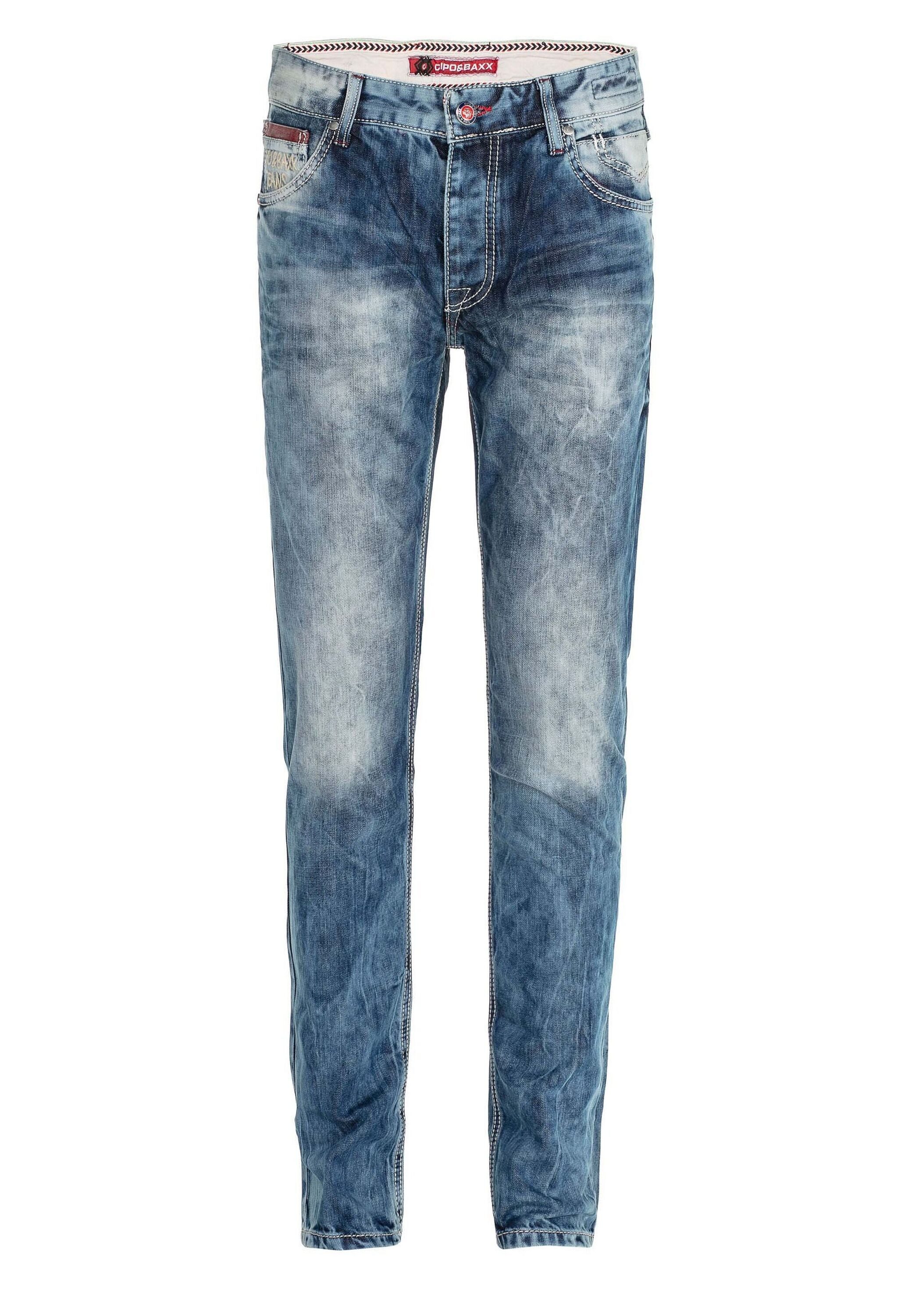 Cipo & Baxx Röhrenjeans Jeans im Used-Look, CD-520 günstig online kaufen