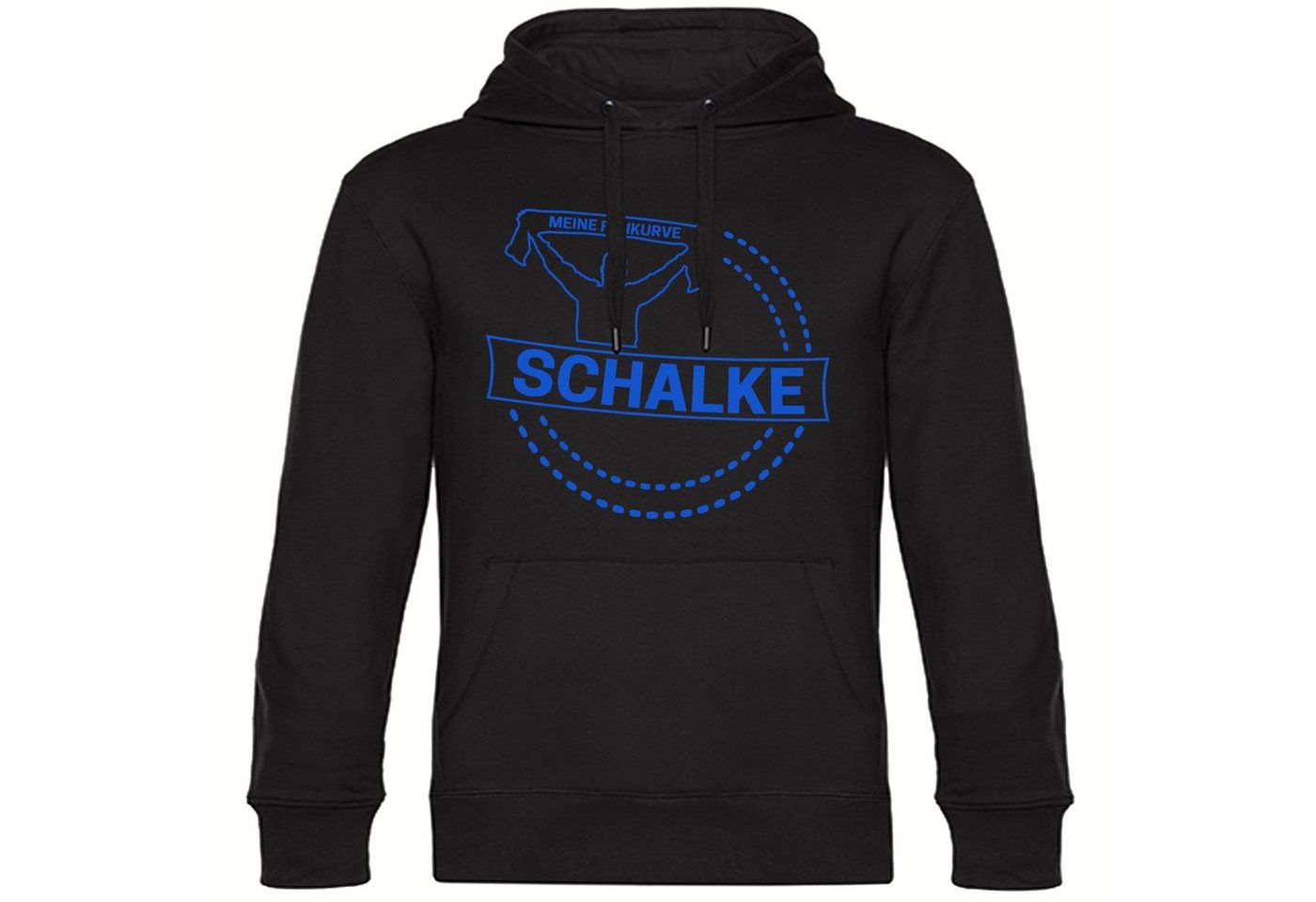 multifanshop Kapuzensweatshirt Schalke - Meine Fankurve - Hoodie
