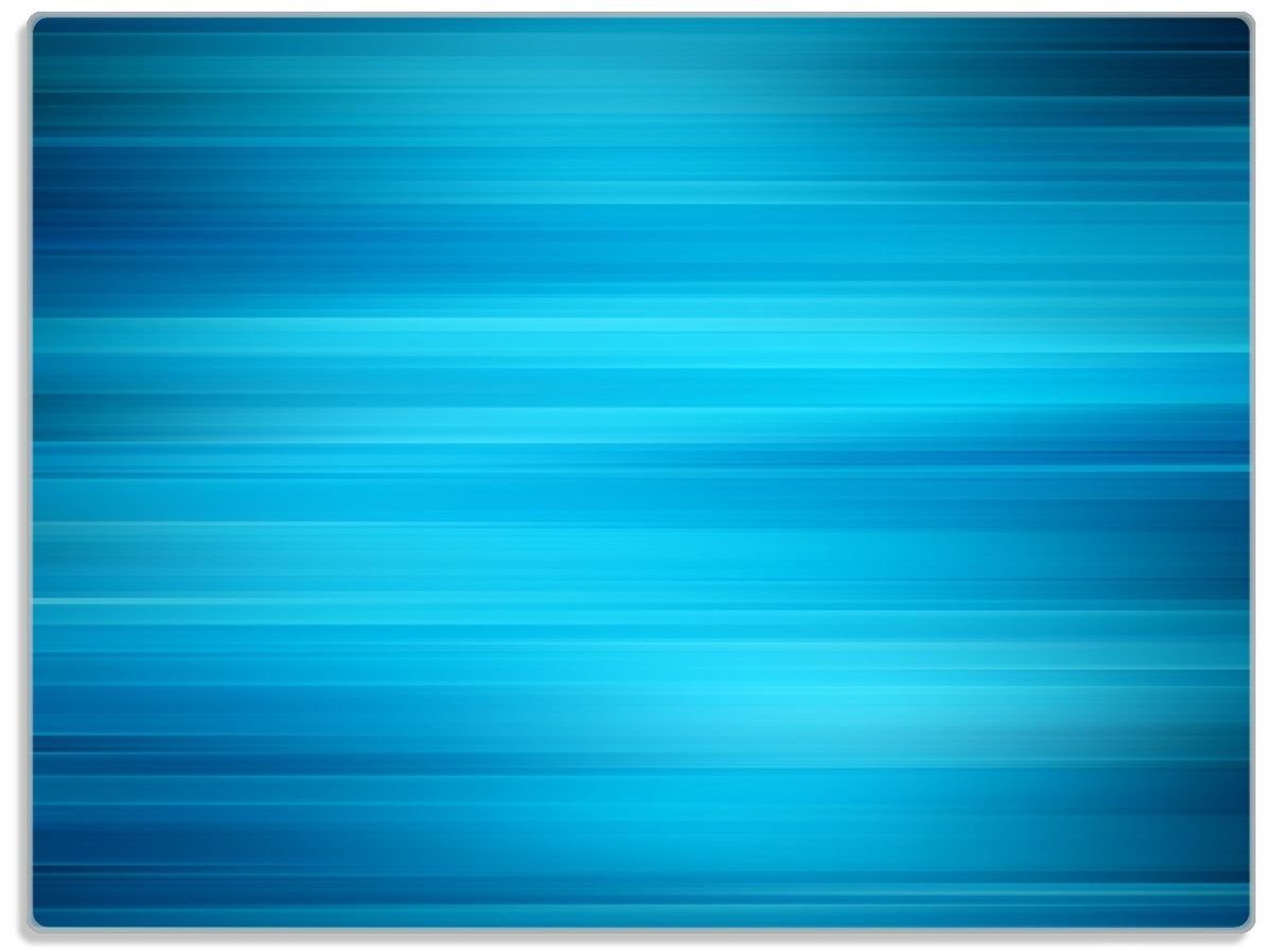 Wallario Schneidebrett Blau und 30x40cm rutschfester gestreift schwarz Streifenmuster, ESG-Sicherheitsglas, - Gummifüße (inkl. 1-St), 4mm, Abstraktes