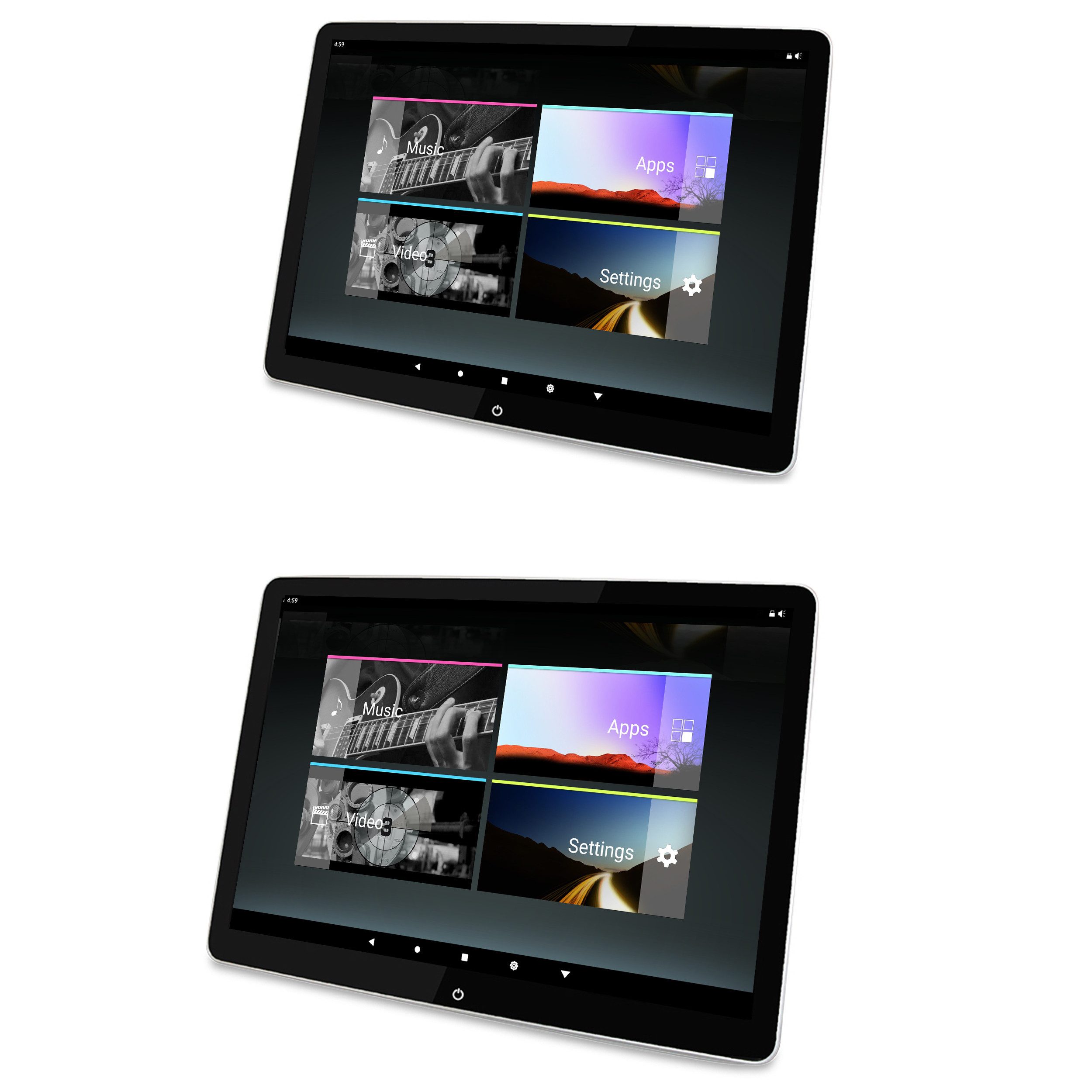 TAFFIO 2x 10.5" Touchscreen Android Monitor 8GB+128GB WiFi+SIM für Land Rover Navigationsgerät