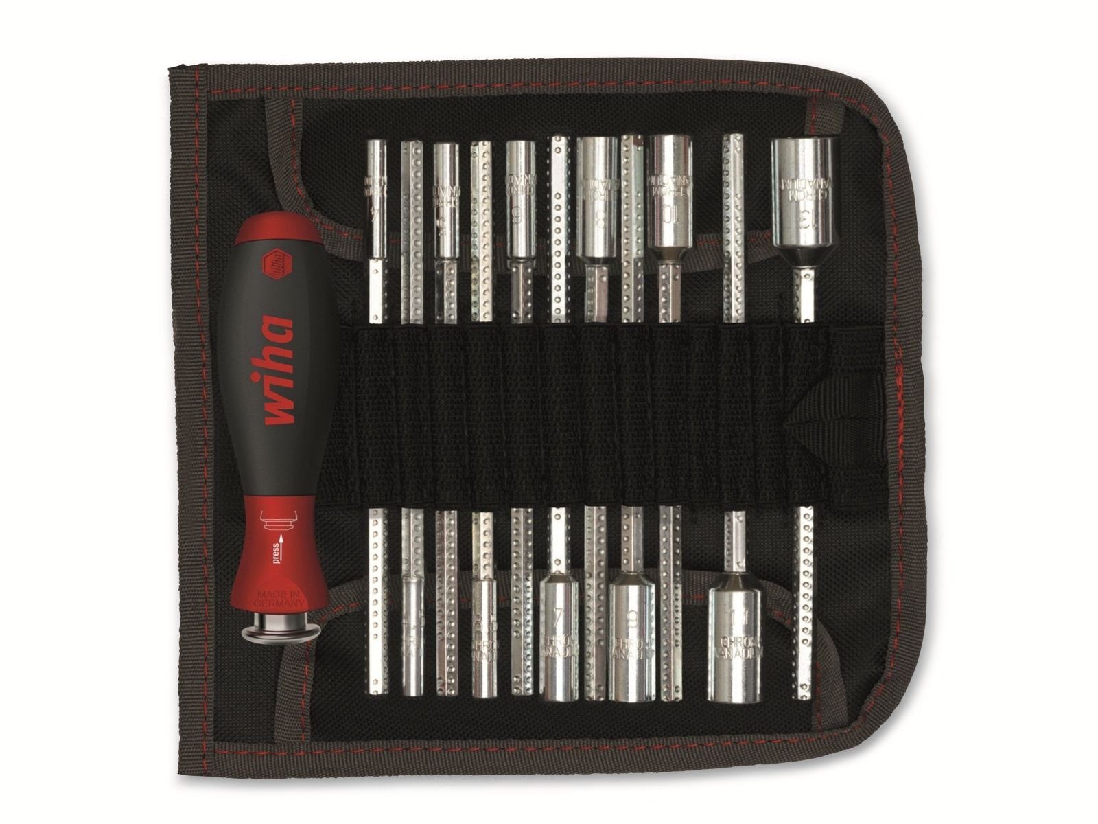 Wiha Werkzeugset WIHA Sechskant-Steckschlüssel-Set mit