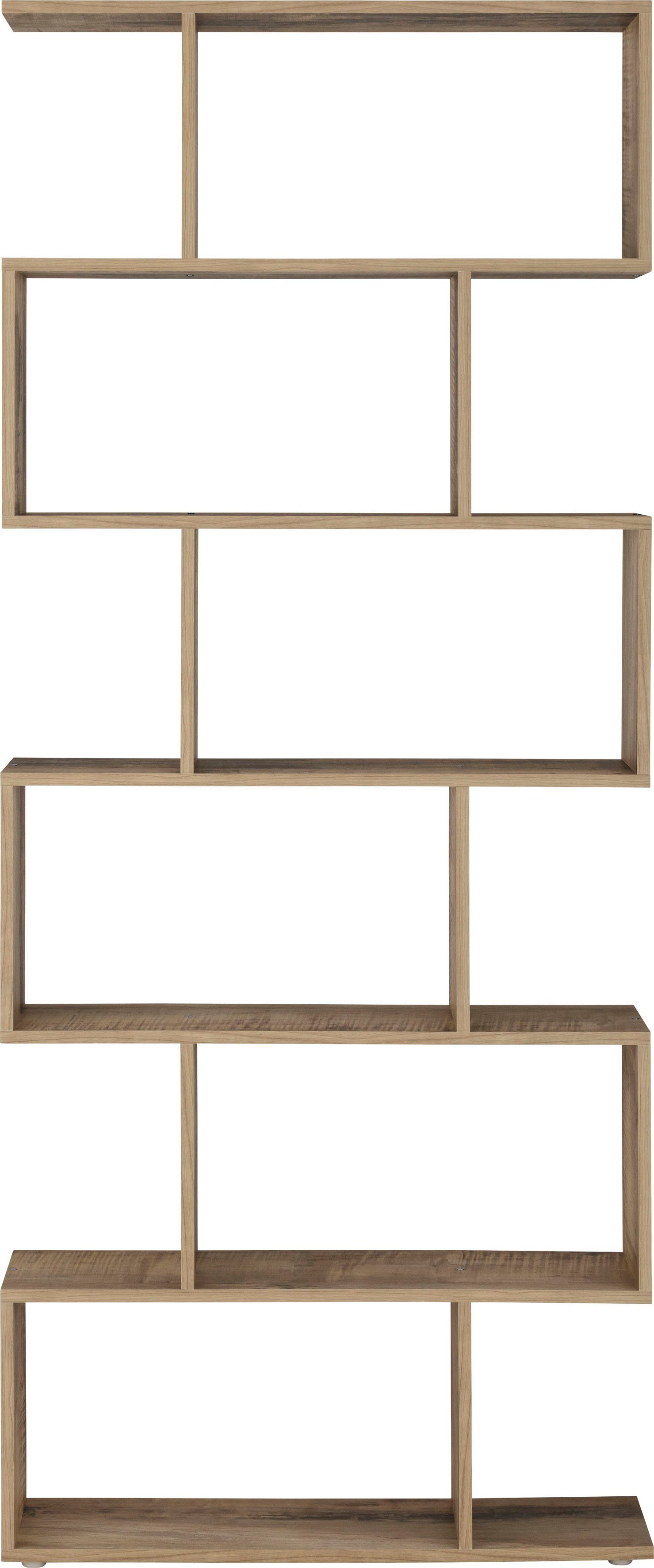 Home affaire Aktenregal Calli, Regal im modernen Design, Breite 80 cm x Höhe 192 cm, Made in Italy