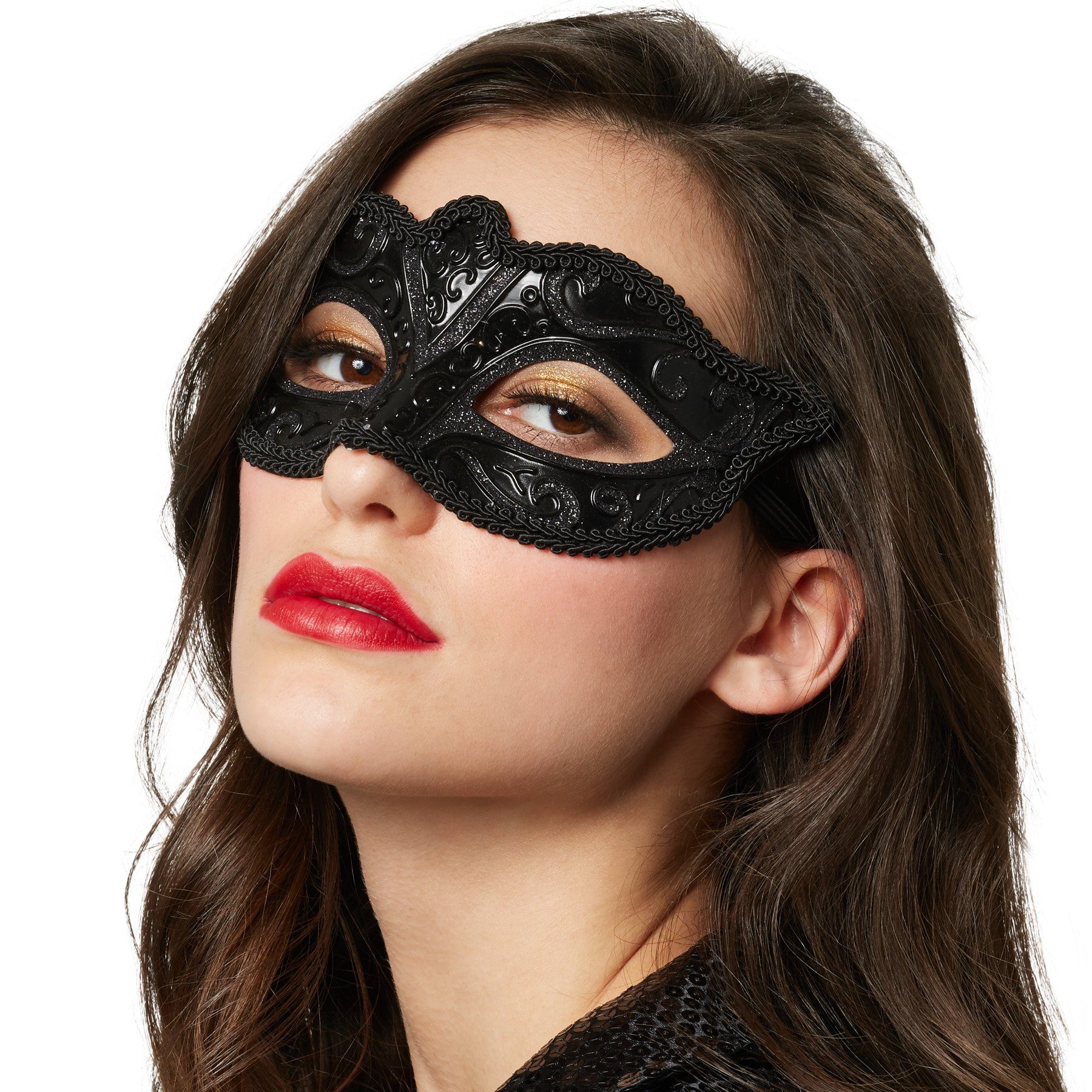 dressforfun Kostüm Venezianische Maske mit Muster, Elegante Halbmaske in Einheitsgröße