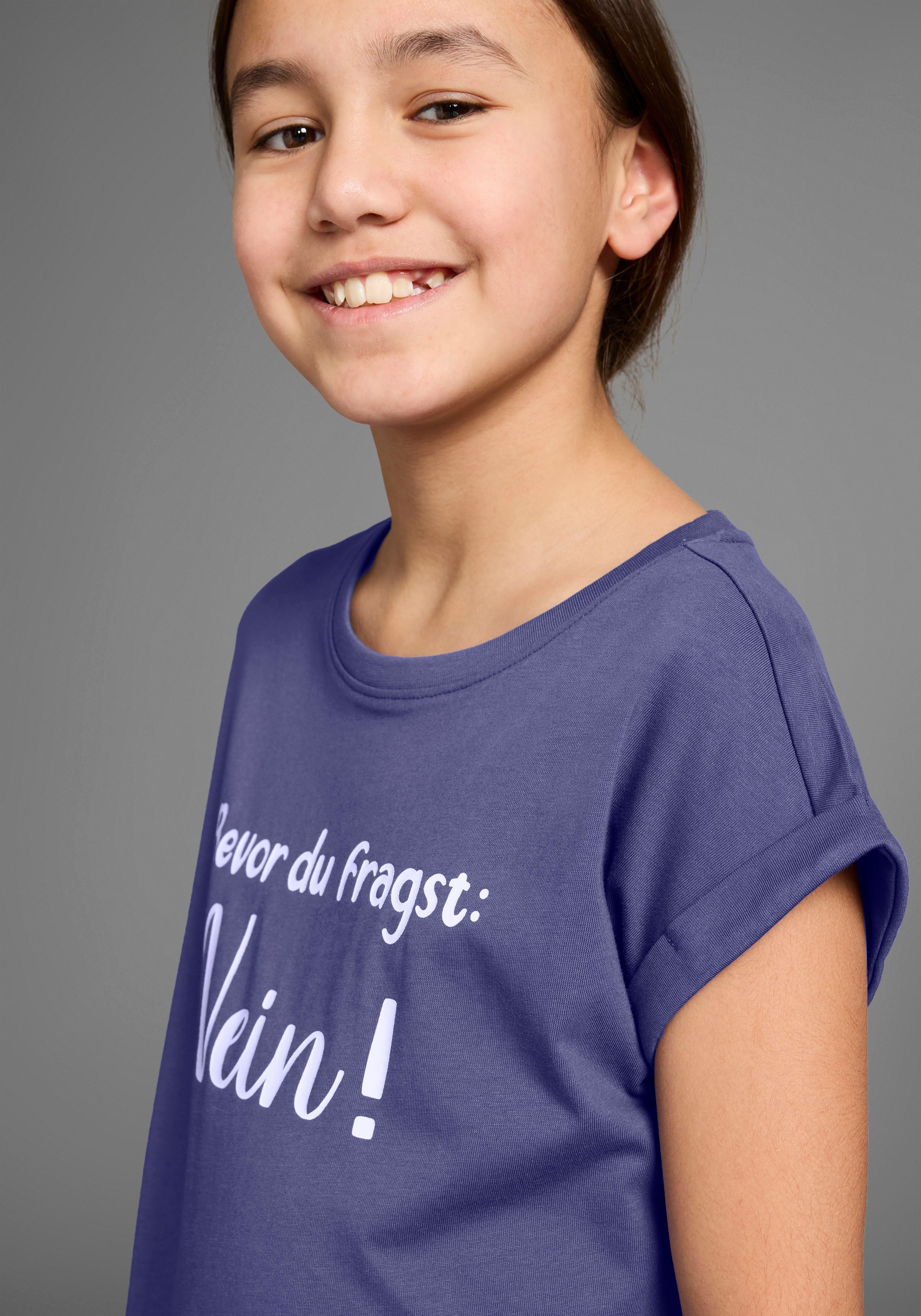 KIDSWORLD T-Shirt Bevor Du fragst: NEIN! Kurzarm, mit Print, Rundhalsausschnitt – Bild 3 von 5