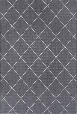 Teppich Cason, Home affaire, rechteckig, Höhe: 3 mm, Karo-Muster, strapazierfähig und pflegeleicht, Flachgewebe