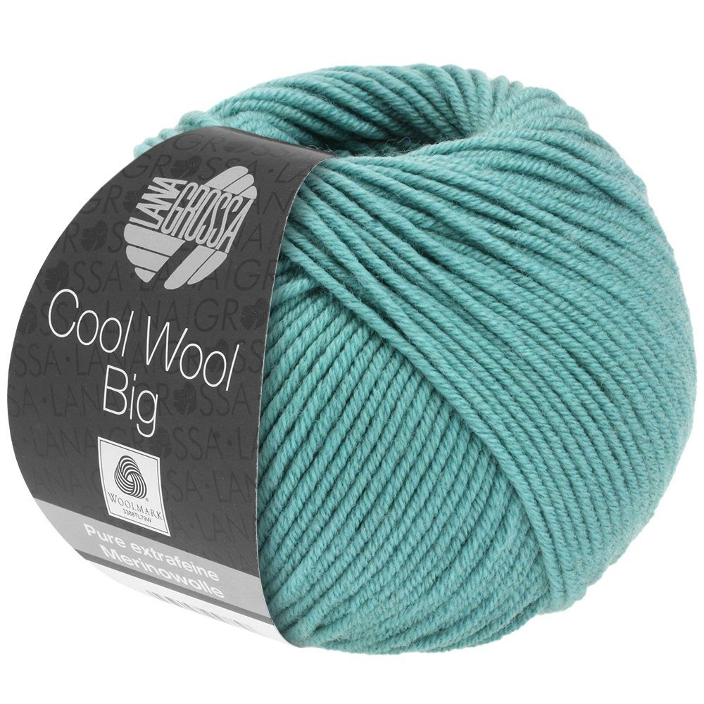 LANA GROSSA COOL WOOL BIG 50 g pflegeleichtes Strickgarn extrafeine Merinowolle Häkelwolle, 120 m (Premium Merinowolle Garn für Strickideen, Klassiker aus purer, extrafeiner Merinowolle), 50 g