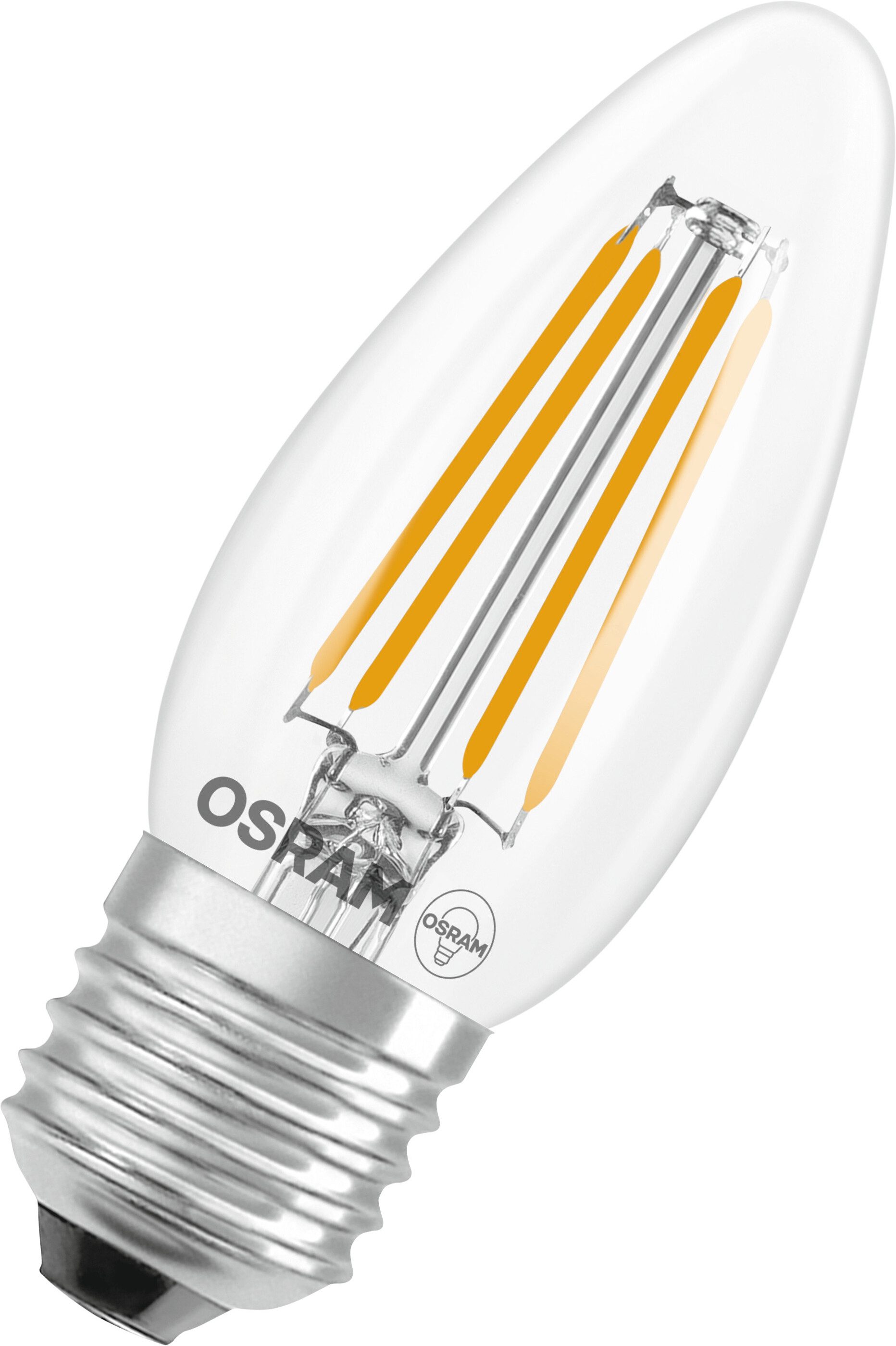 Osram LED-Leuchtmittel LED-Lampe Star Kerzenform B40, E27, 1 St., Warmweiß