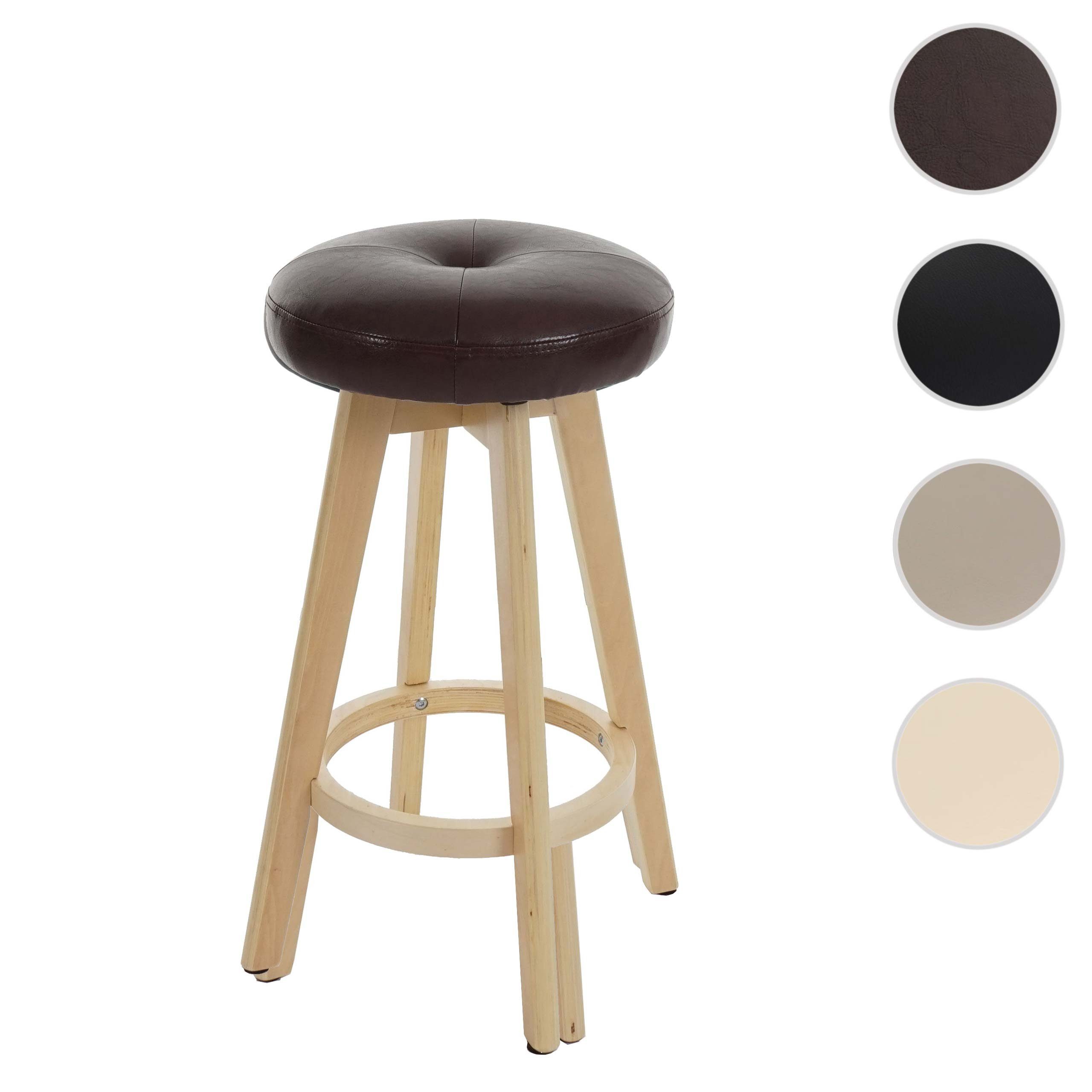 MCW Barhocker Boras Drehbar Bordeaux Helle Beine günstig online kaufen